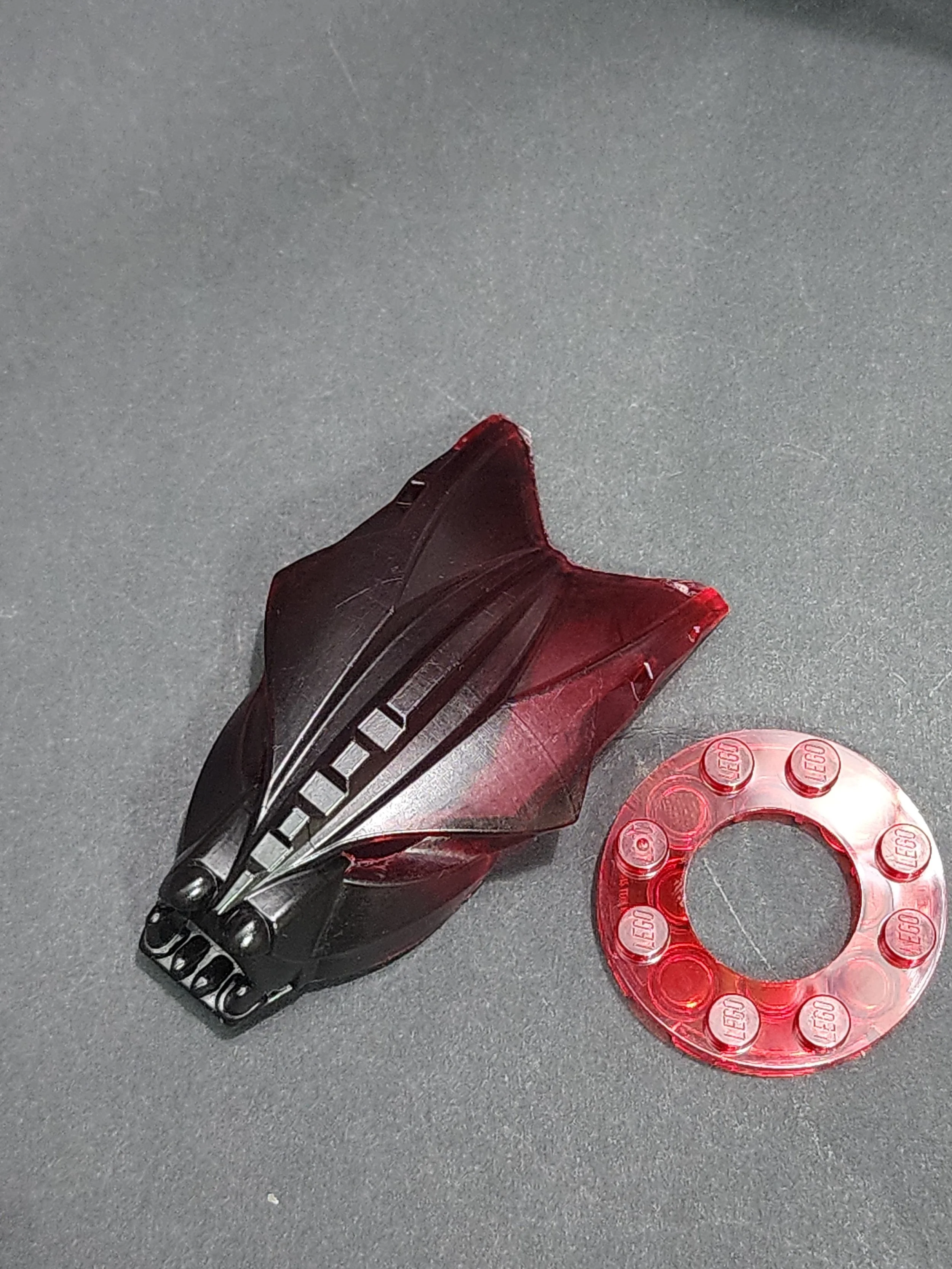 defect (chip) red and black
