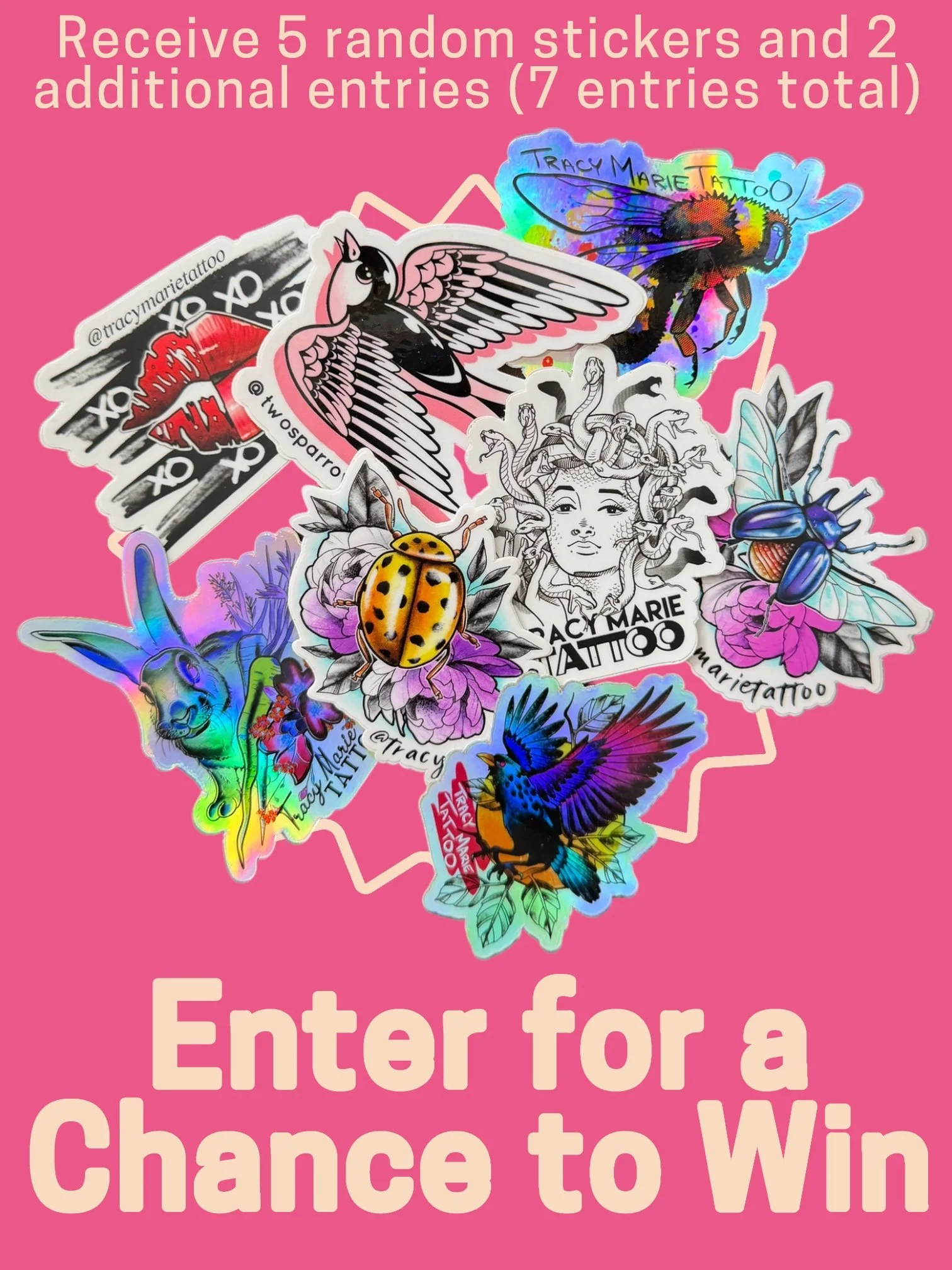 Random Sticker 5 PACK (7 Entries)