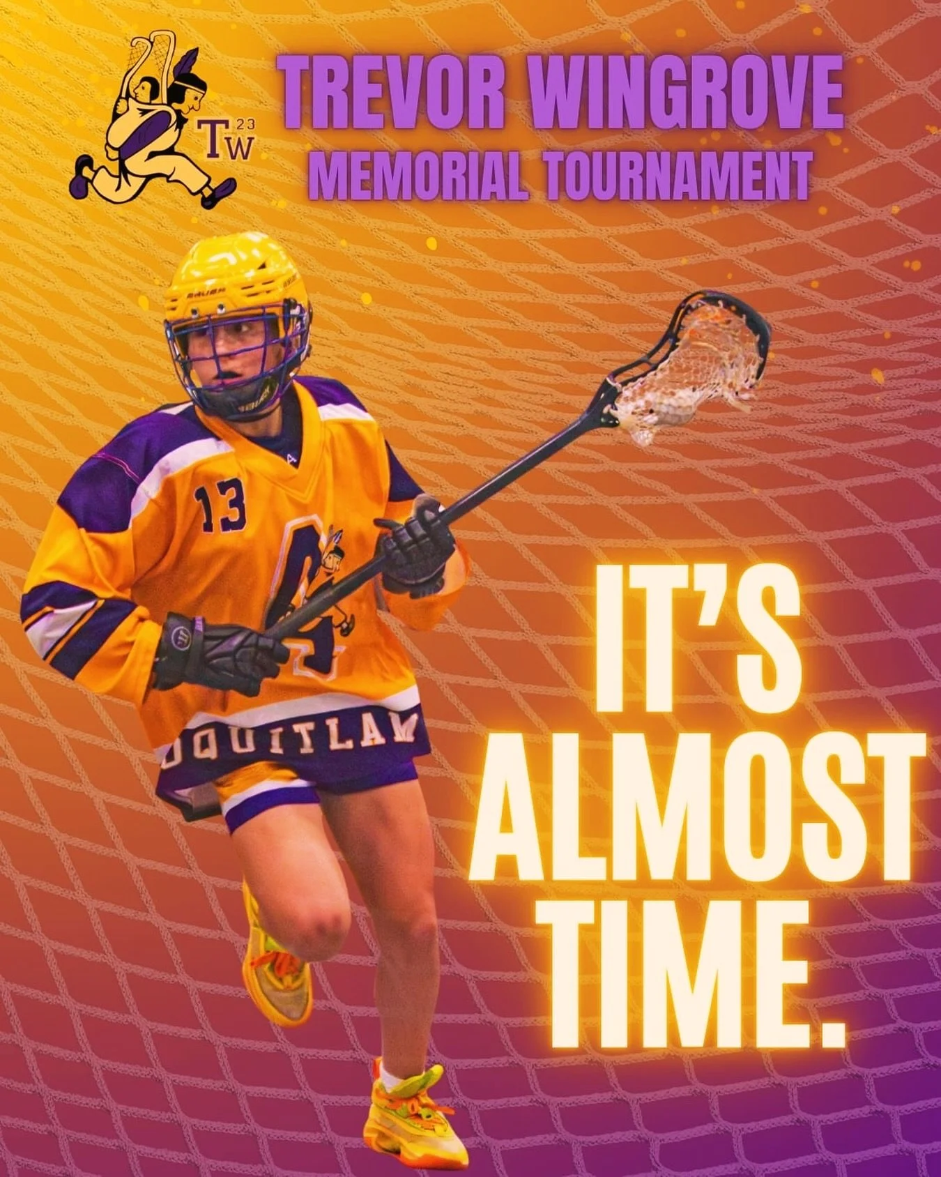 Game faces on. 😤🥍

The countdown is ON for the Trevor Wingrove Memorial Tournament starting May 28!