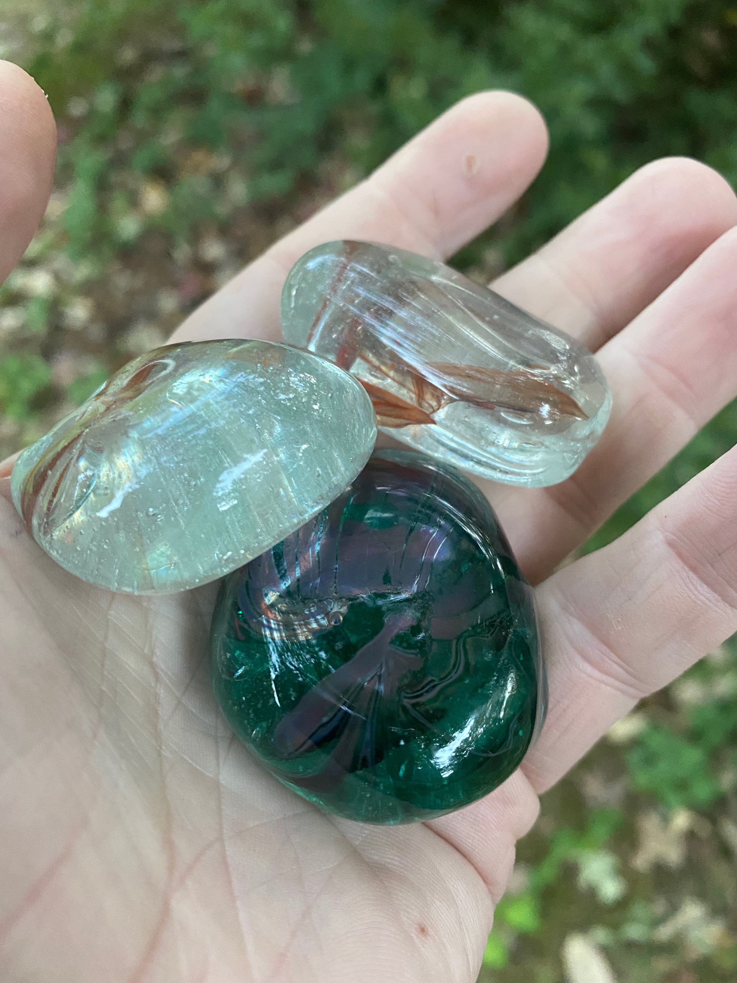 Small Glass Smoothing Stone