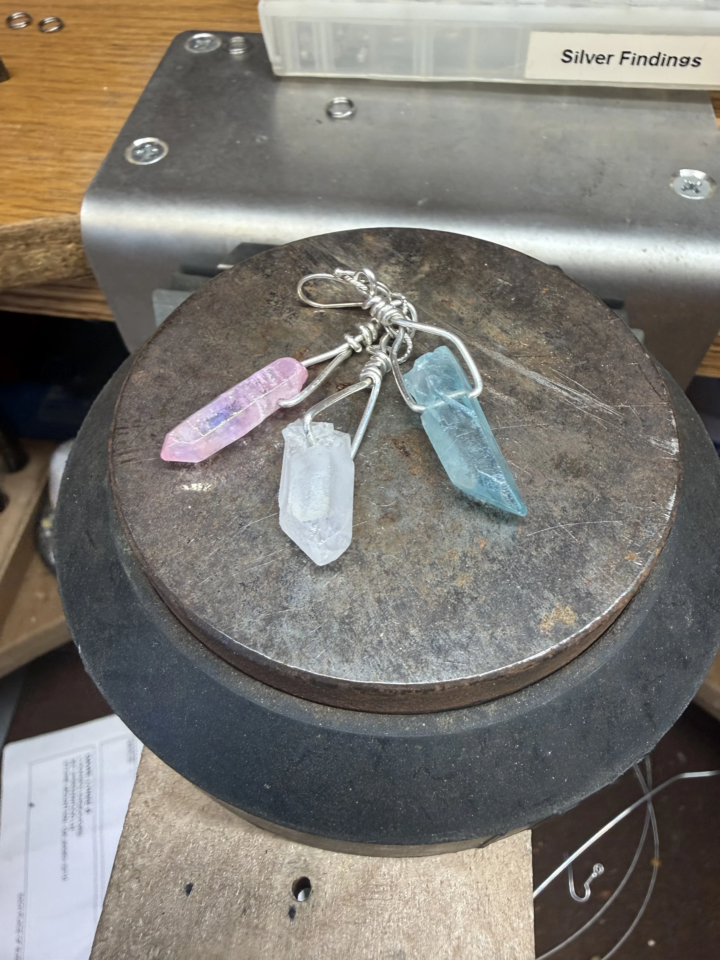 Trans Pride Crystal Earrings