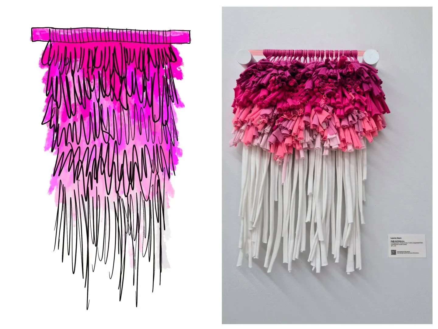 From sketch to reality...

I was chosen to be the featured #artist for the Charlotte Mecklenburg Library (@cmlibrary) will have my #fiberart displayed and for sale in the South County Regional Library for four months starting February 9th through Jun