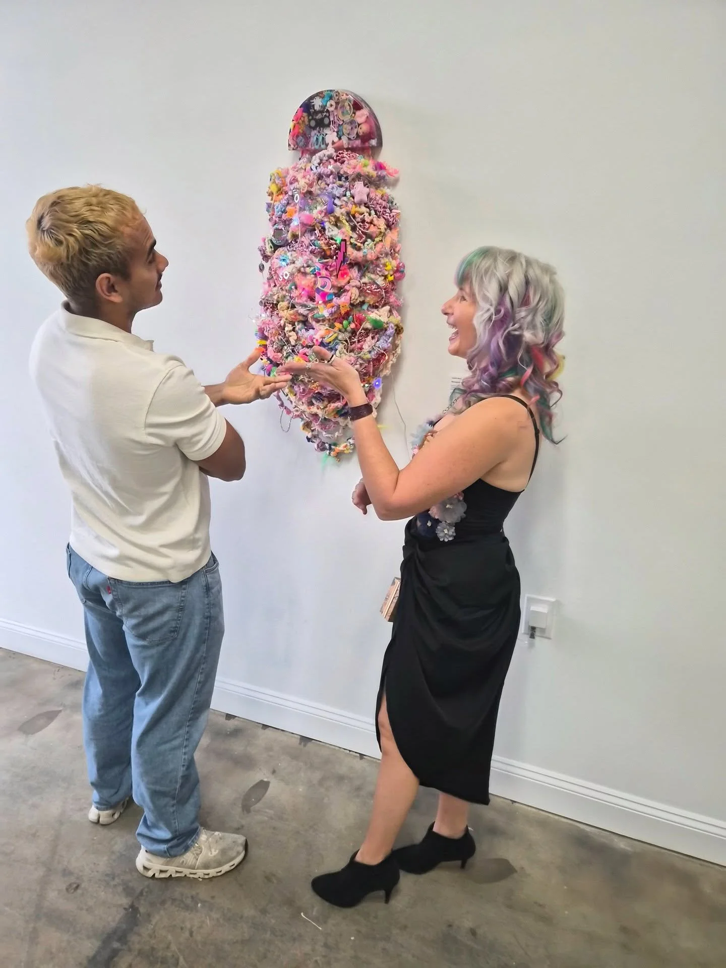 Wednesday marked the 365th training session with my trainer and friend @raphaelllpaz at @crunch.arboretum, and I&rsquo;m so grateful for how supportive he is both in and out of the gym.

These are a few fun photos of us from the opening reception of 