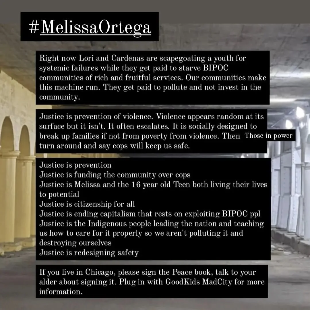 Right now Lori and Cardenas are scapegoating a youth for systemic failures while they get paid to starve BIPOC communities of rich and fruitful services. Our communities make this machine run. They are paid to pollute and not invest in the community.
