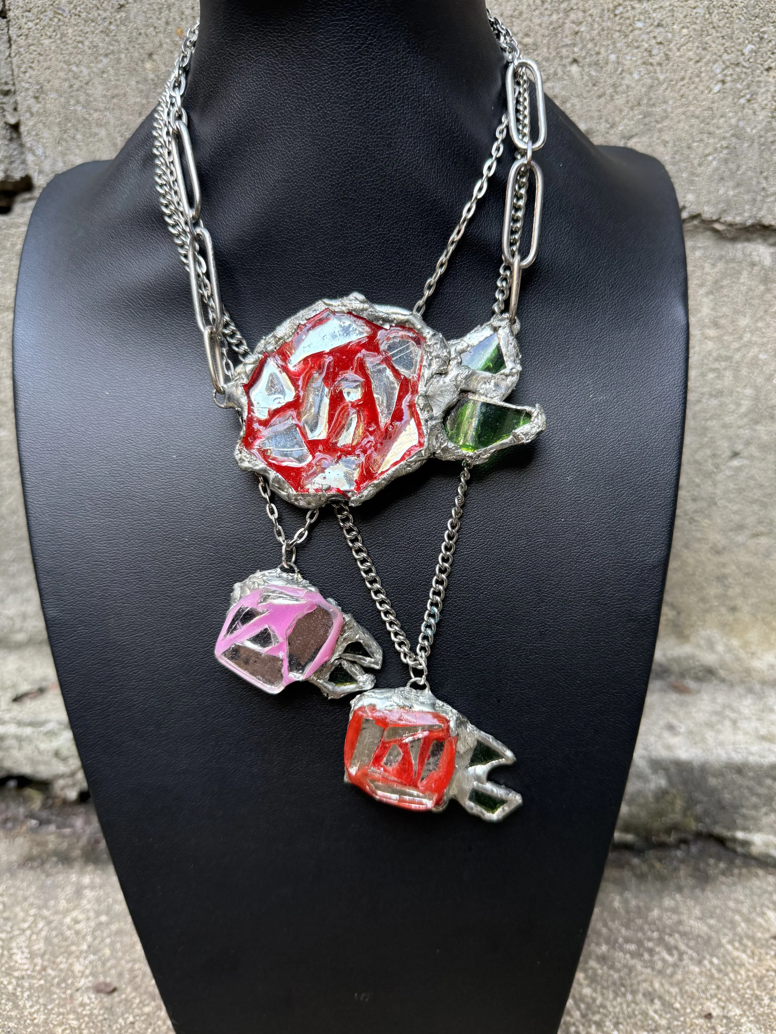 Street Glass & Mirror Roses