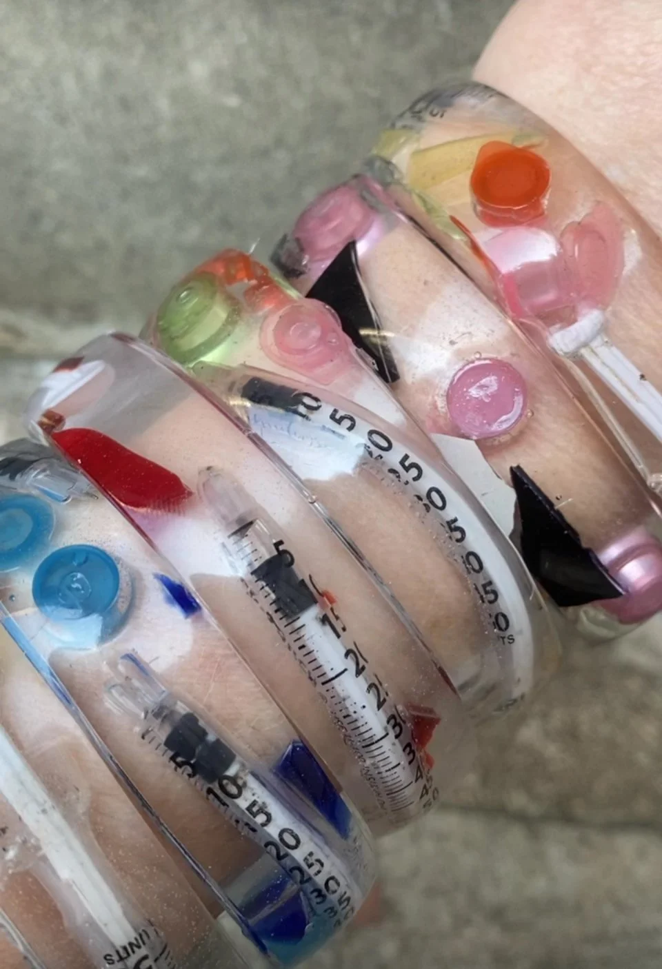 Street Syringes, Mirror Fragments, & Fentanyl Containers