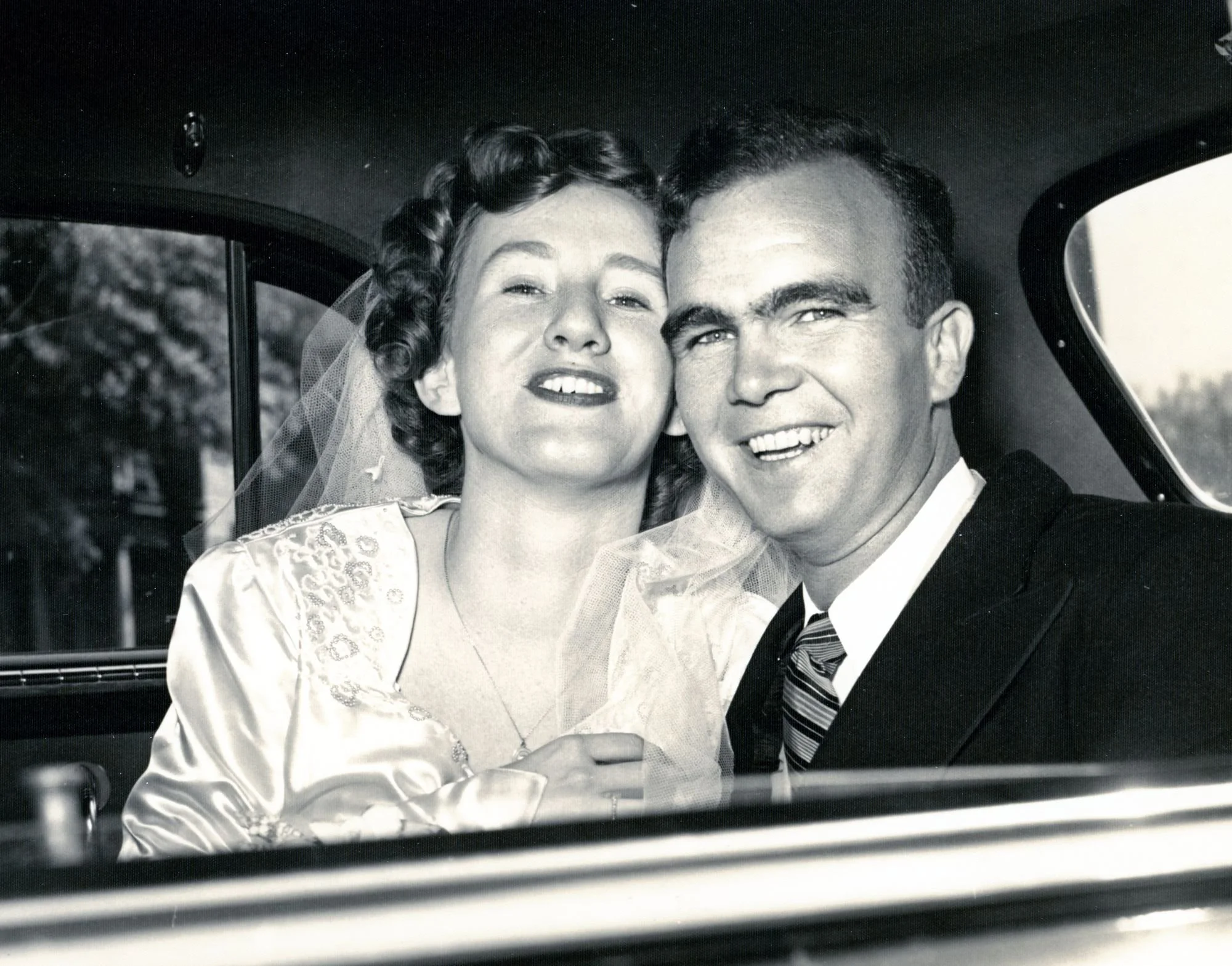 Mary Annette Van Sant and Thomas Ellis Wheeler starting a new life together, 1950
