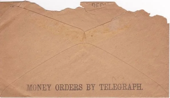1887 Telegram from Cousin Kate Leonard to John F Armstrong