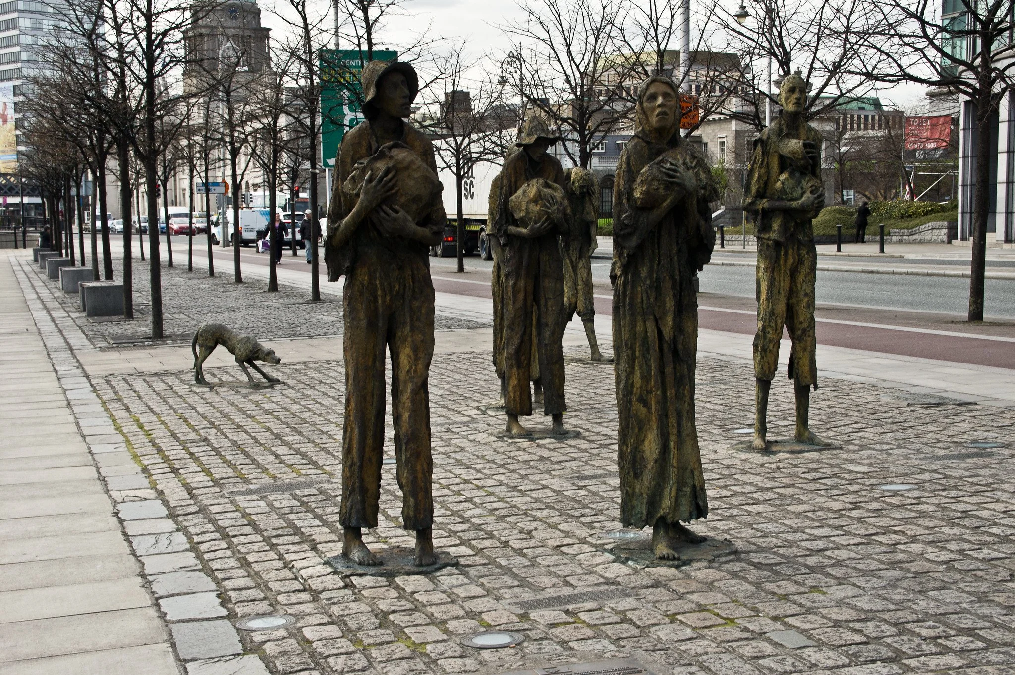 Dublin’s Great Irish Famine Memorial at Custom House Quay