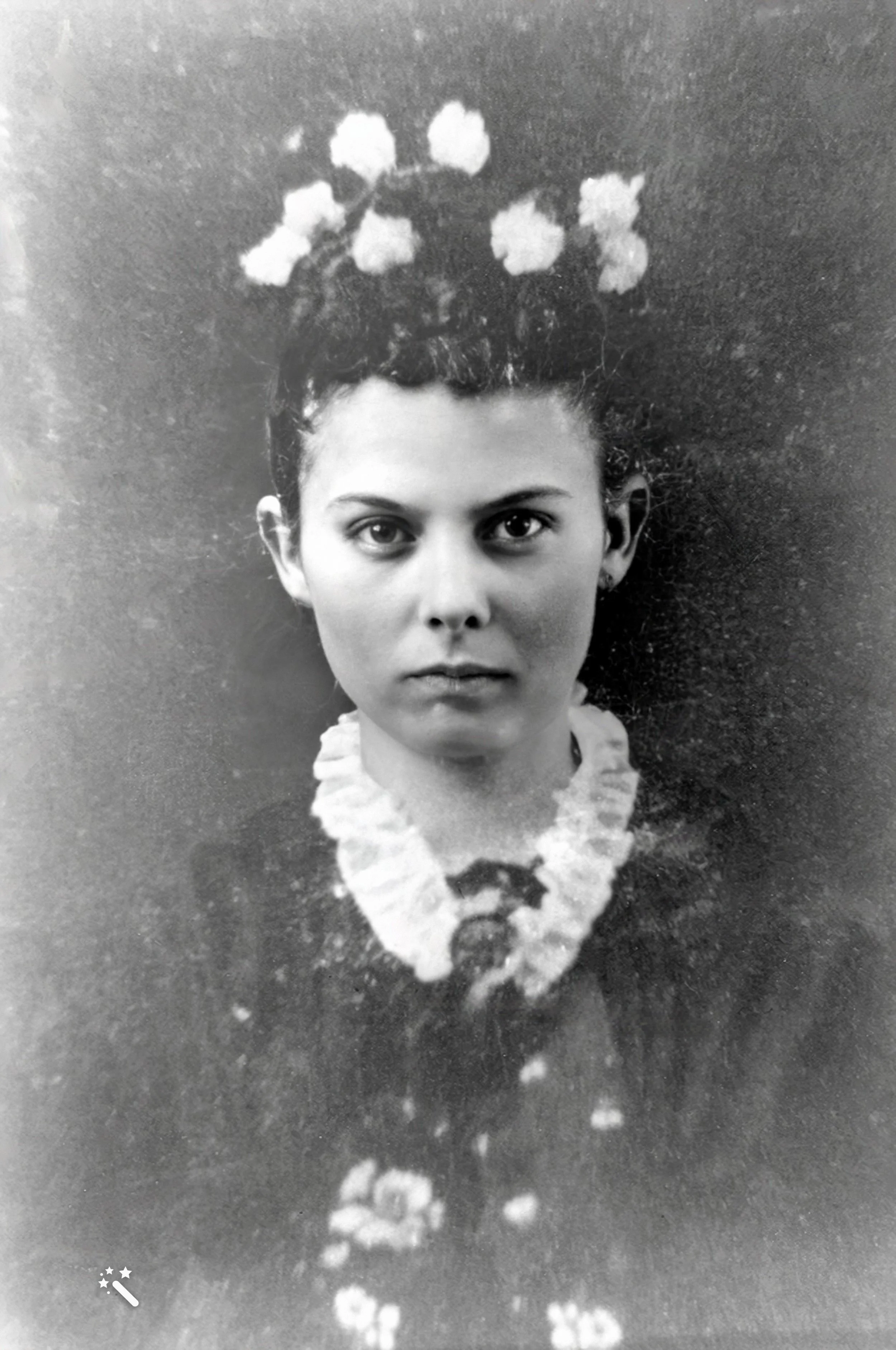 Ida Rebecca Rikard Wheeler, about 1877