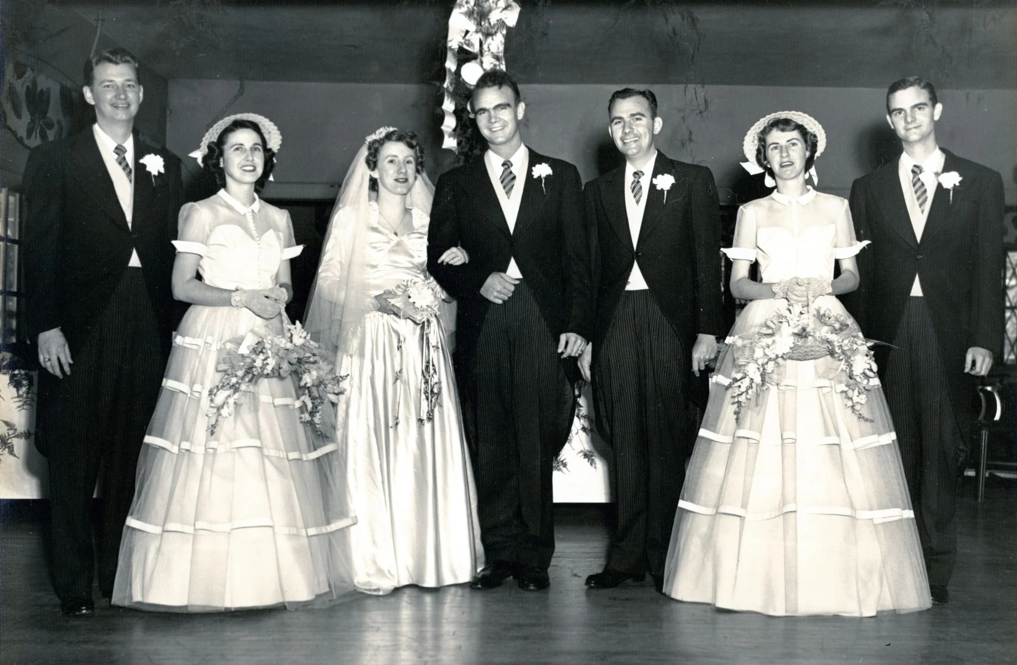 The wedding party, 1950