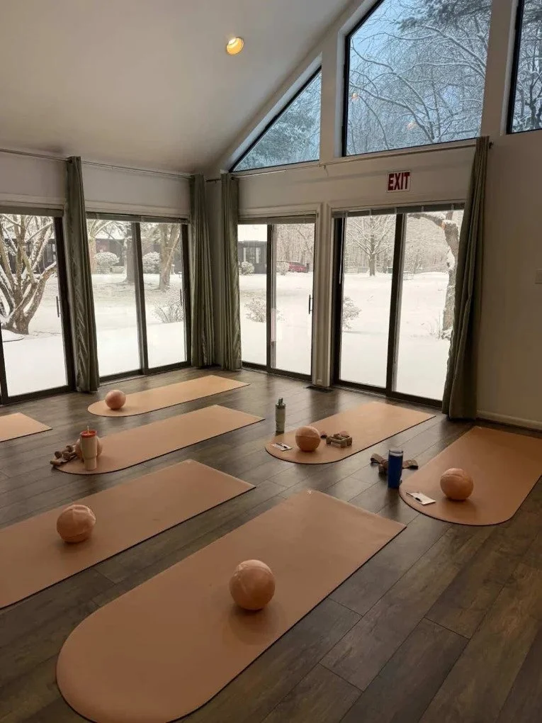 The Bridge Healing Arts Center yoga room in Farmington, Connecticut