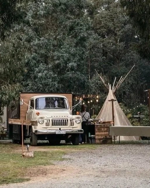 170125: Happy World Pizza Day, friends.
. Today I&rsquo;m celebrating one of my favourite and ongoing projects, @happycamperpizza.
.
Before @campground.kitchen, I was working with the wonderful Sonia and Remi to help bring the interiors of their flee