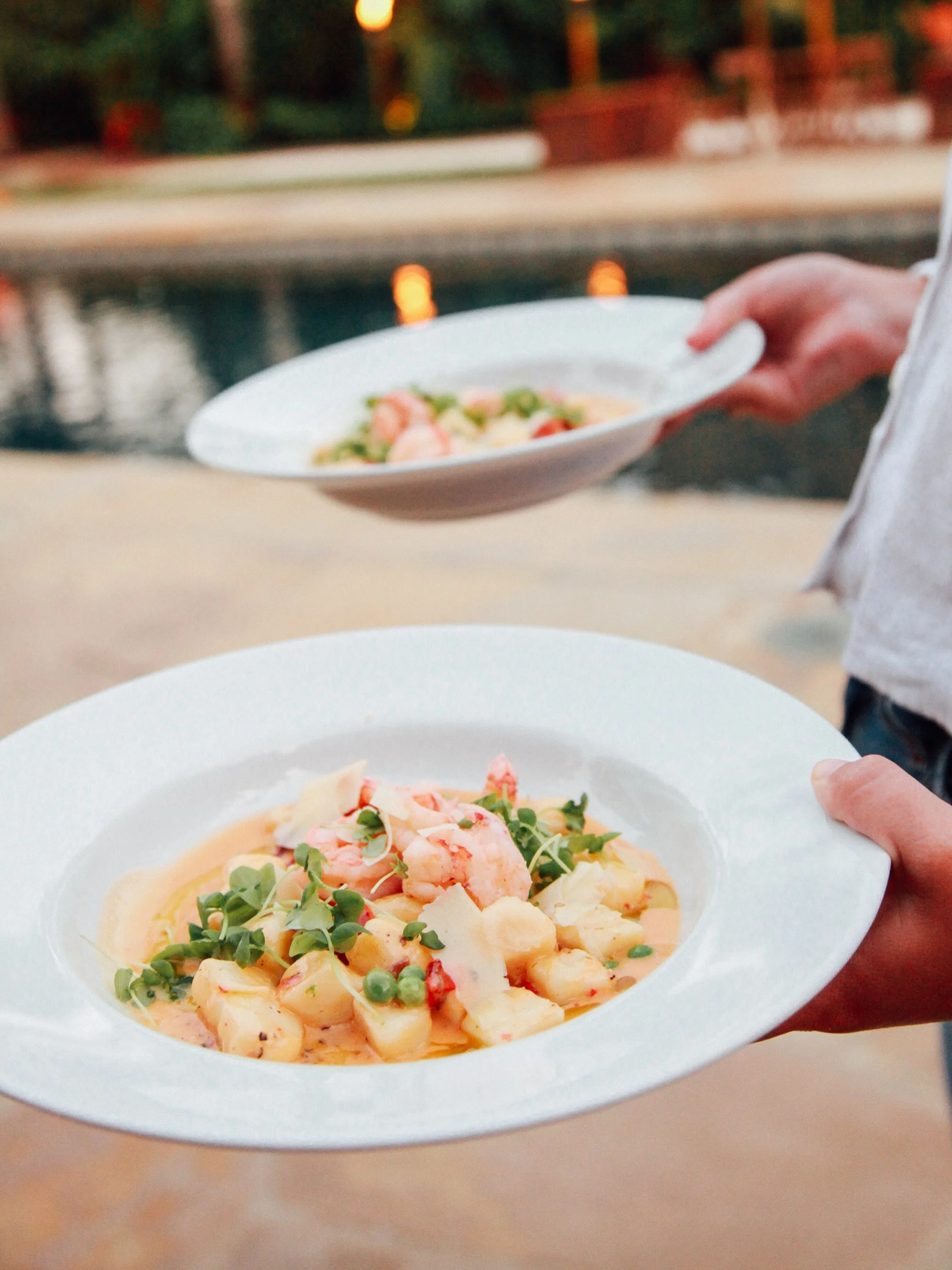 A thoughtfully plated dinner served at this beautiful vacation rental, featuring vibrant salads, incredible dishes, and every detail made to feel special 🍽️🌺. #searanchmontecito #SantaBarbaraChefCollective #SantaBarbaraEvents #PrivateChef #SantaBar