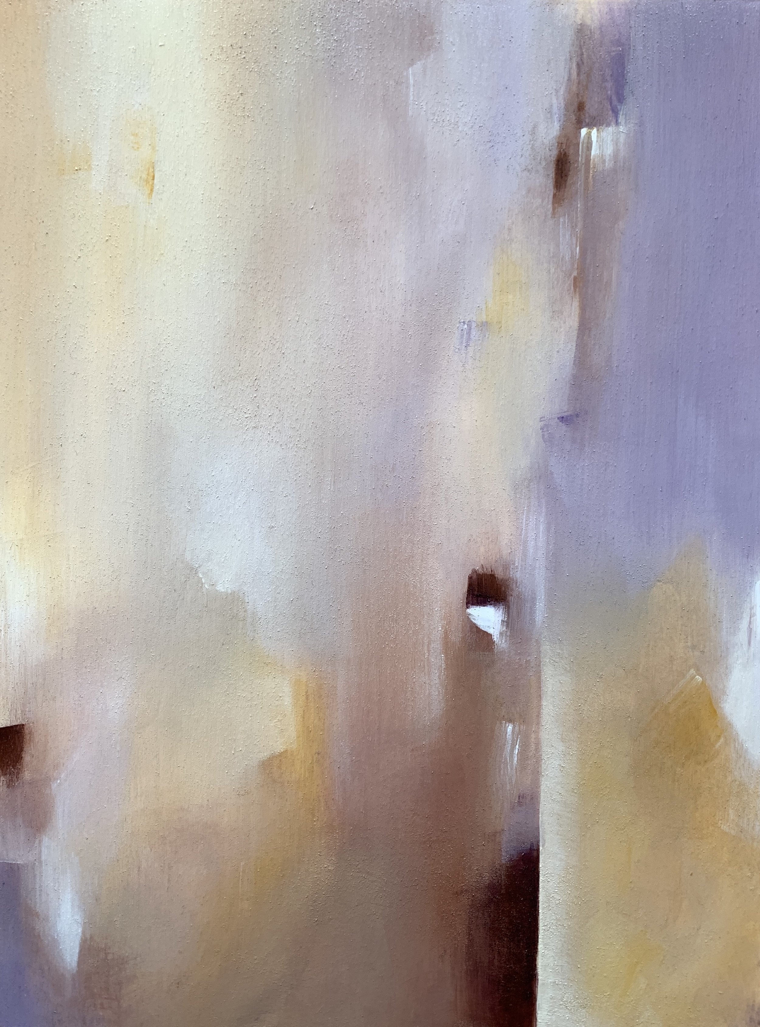 Lavender Bliss; 16x12" natural earth paint on cradled wood panel