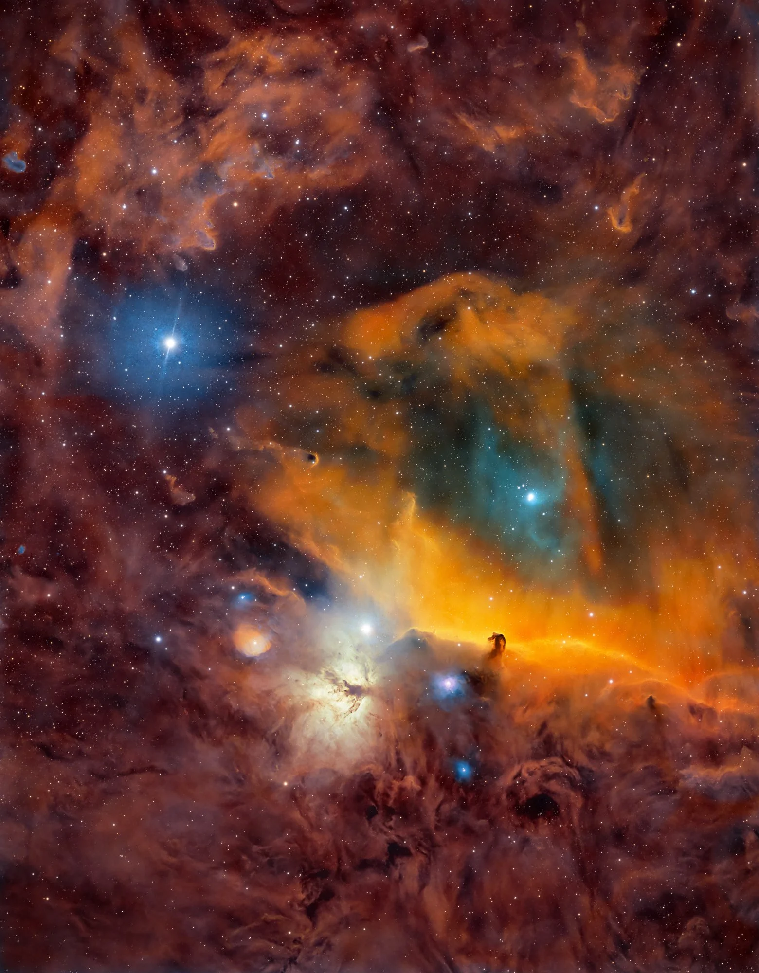 Horse head Nebula in SHO
