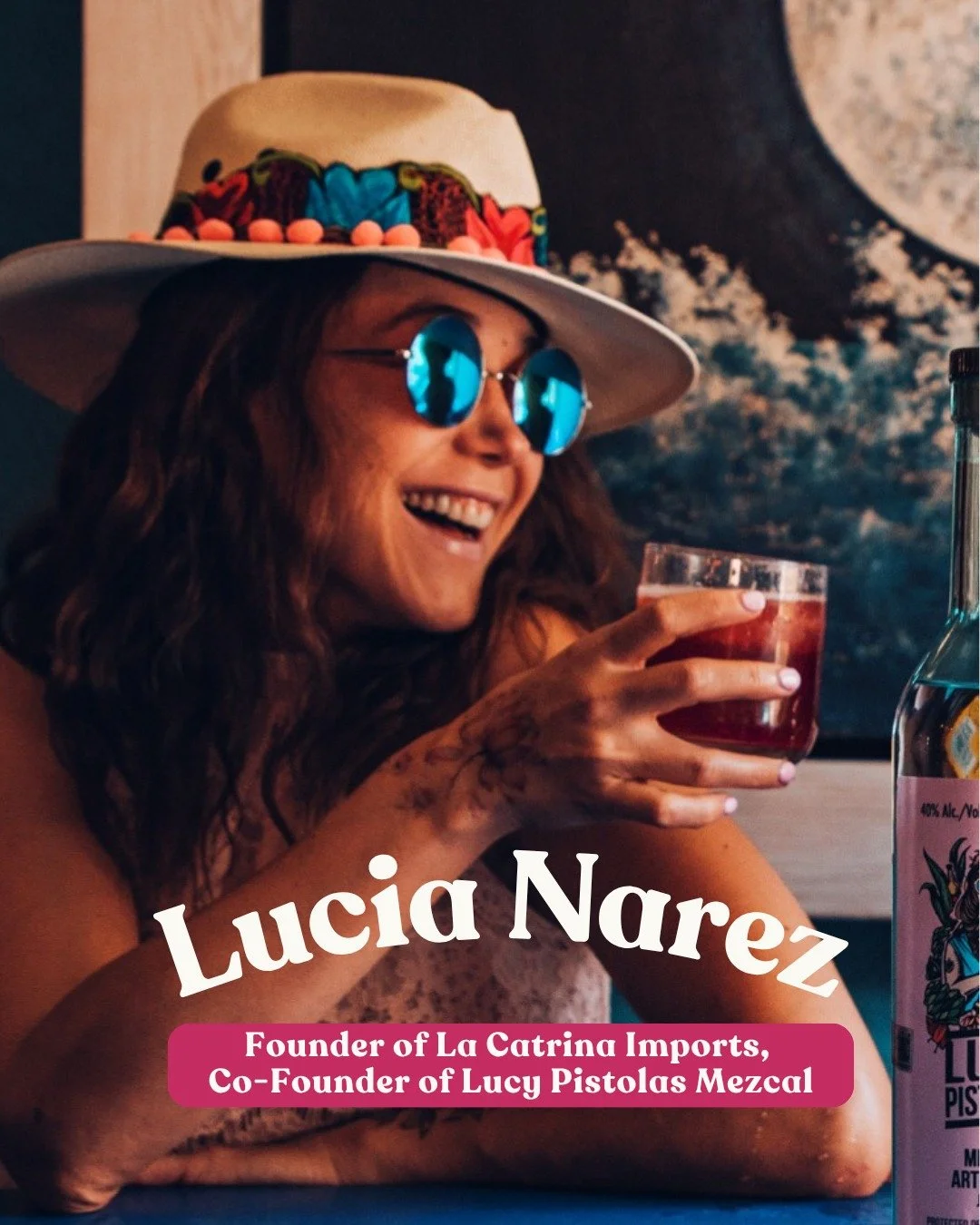 @lucinarez is the founder of La Catrina Imports and co-founder of Lucy Pistolas Mezcal. 

In her role, being fully bicultural and bilingual, she serves as a bridge between Mexican regions and producers that have historically remained underrepresented