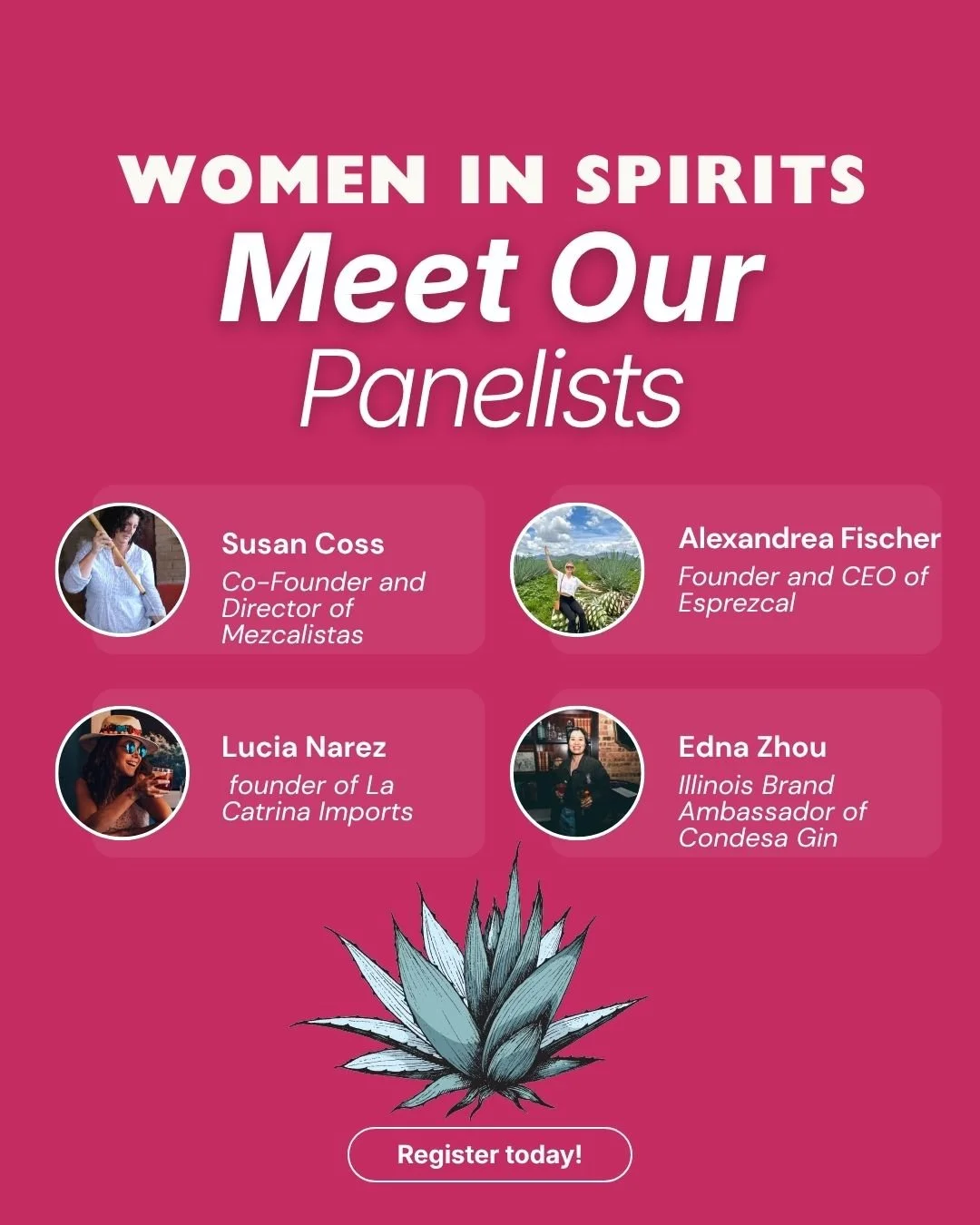 We are excited to have Edna Zhou join us as a featured panelist for our April "Women In Spirits" event!

Inspired and designed by women in the spirits field both behind the bar and at the bar, we invite you to an afternoon of celebration an