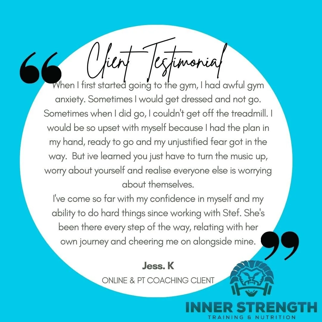 What she said 👏  Gym anxiety is very real, especially at the beginning. The 2 greatest ways of beating anxiety in the gym...

1. Hire a PT to help you feel comfortable, teach you how to use equipment or an Online Coach who provides a specific tailor