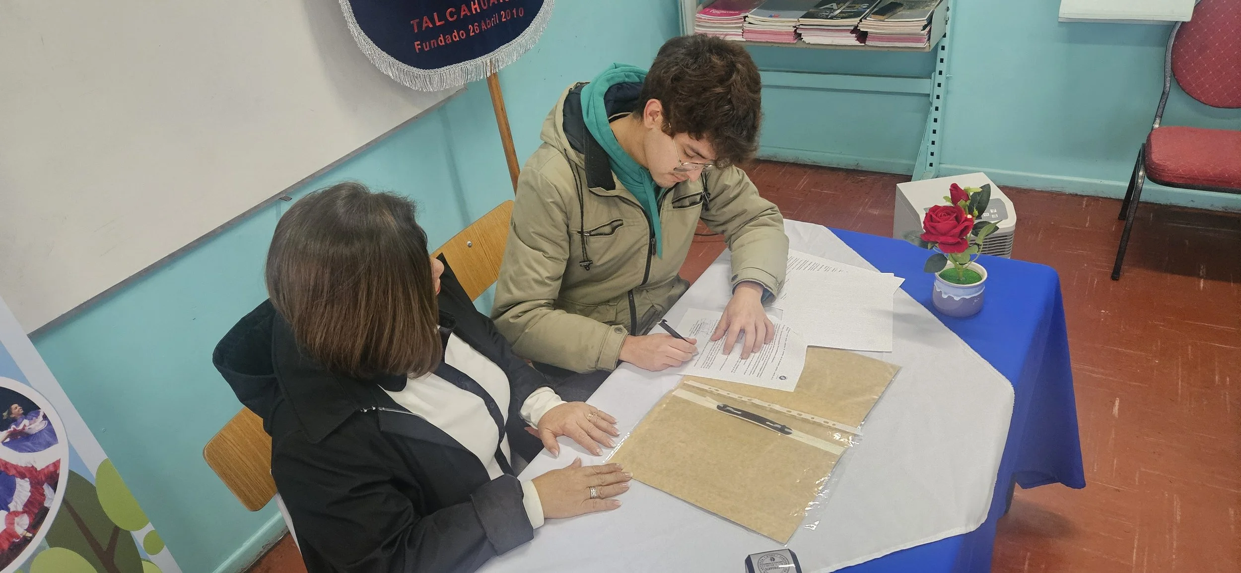 CORPROARTE y Colegio Nahuelquín concretan la firma de los primeros cuatro proyectos artístico-culturales