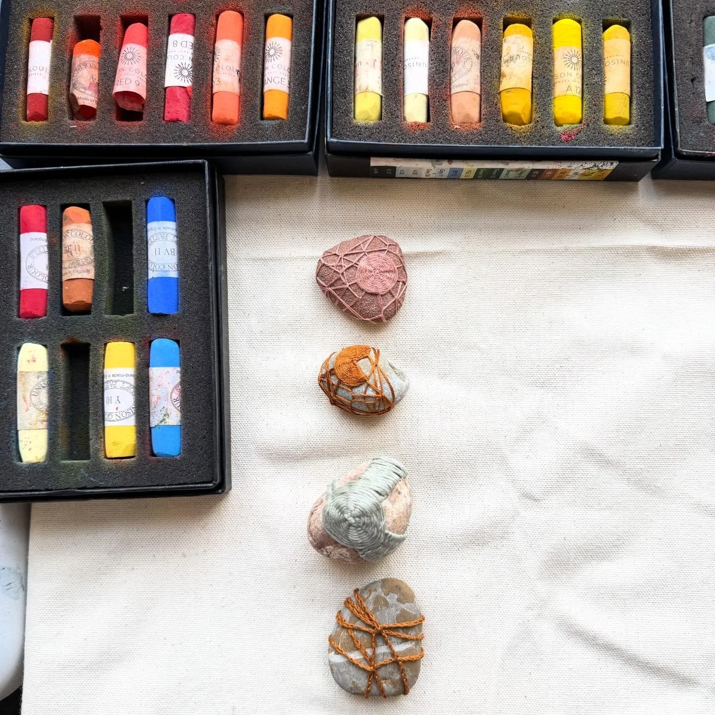 I was very moved this weekend when another artist acquired these &lsquo;little burdens&rsquo; for an unveiling she will be attending. The practice of placing a stone on a grave when visiting has always struck me as incredibly poignant and beautiful, 