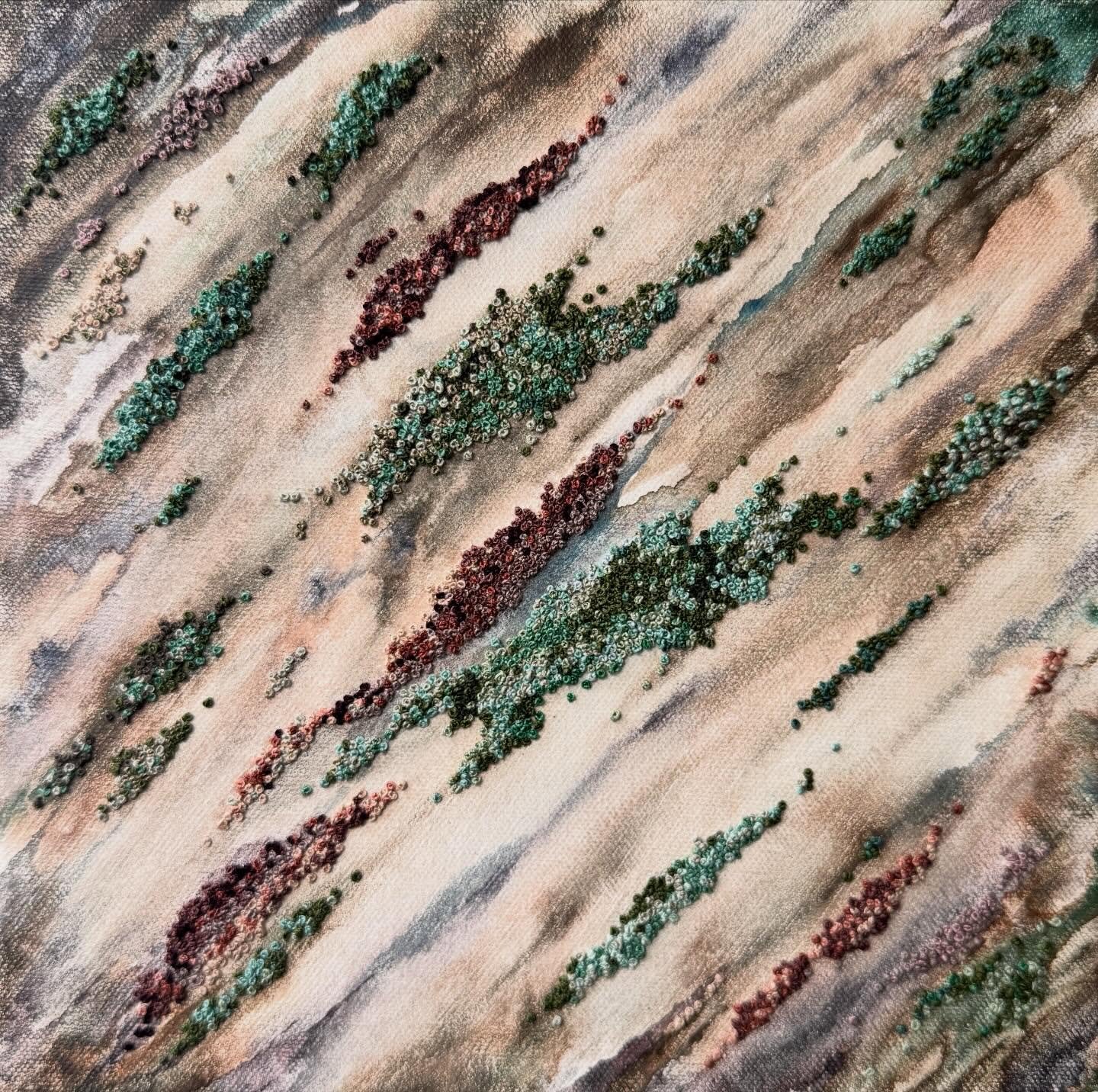 &lsquo;SEAMS&rsquo; is about edges and layers and lines. I like thinking about the places where things join, and also what lies beneath. Underground, layers of rock and mineral create seams only visible when cut open. These seams evolved, sometimes s