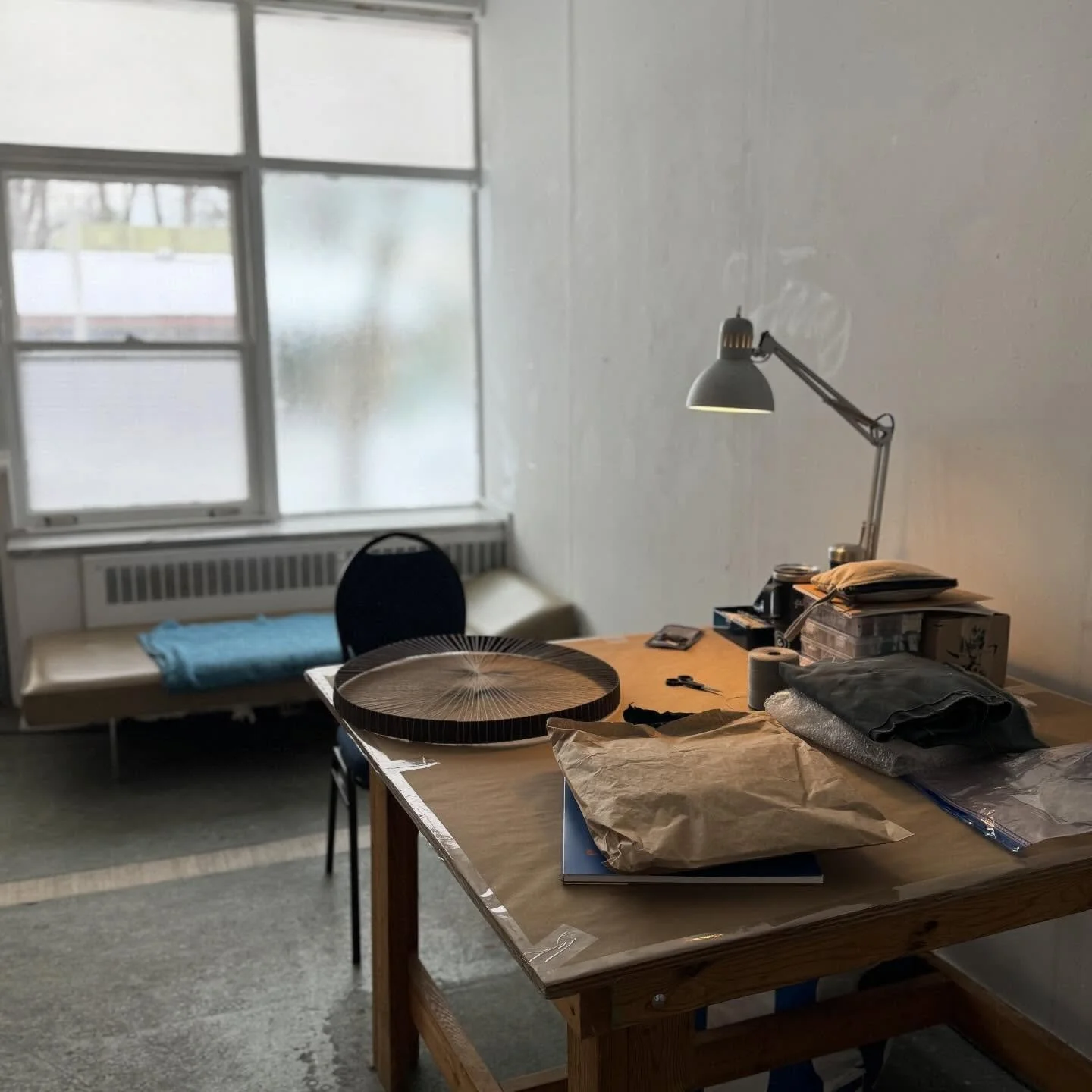 This is my corner for the forseeable future. I&rsquo;ve already felt the visceral shift of settling into creative work surrounded by creative people and the beauty of the natural island world. What a heavenly spot this is @gibraltarpointto and what a