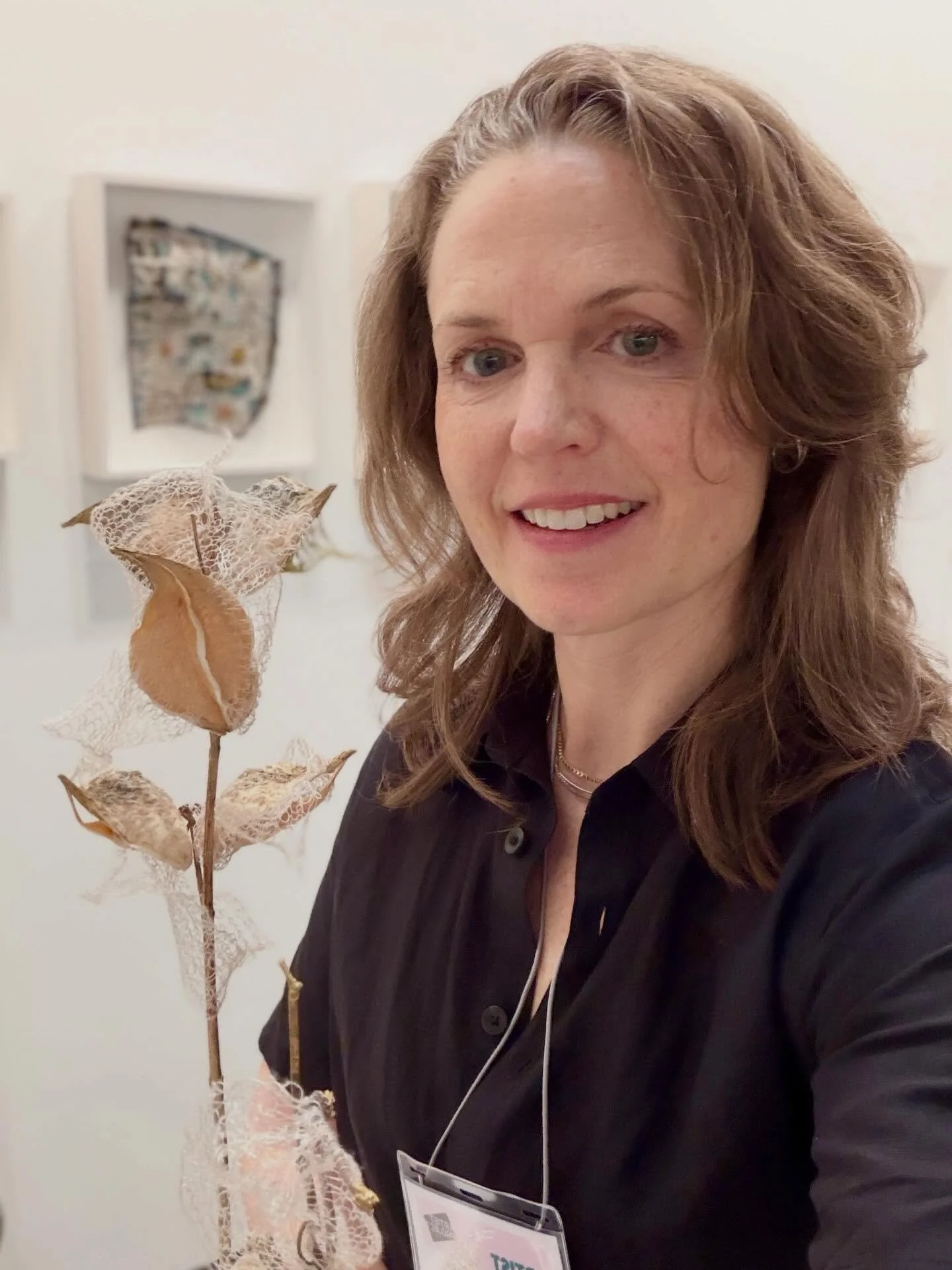 Day 2 @artistprojectto was full of conversations, laughter, visits from supportive friends, and new collectors. &lsquo;Turn&rsquo; has a new home and has the deep honour of helping its new owners mark a major loss and transition. My smallest piece, &