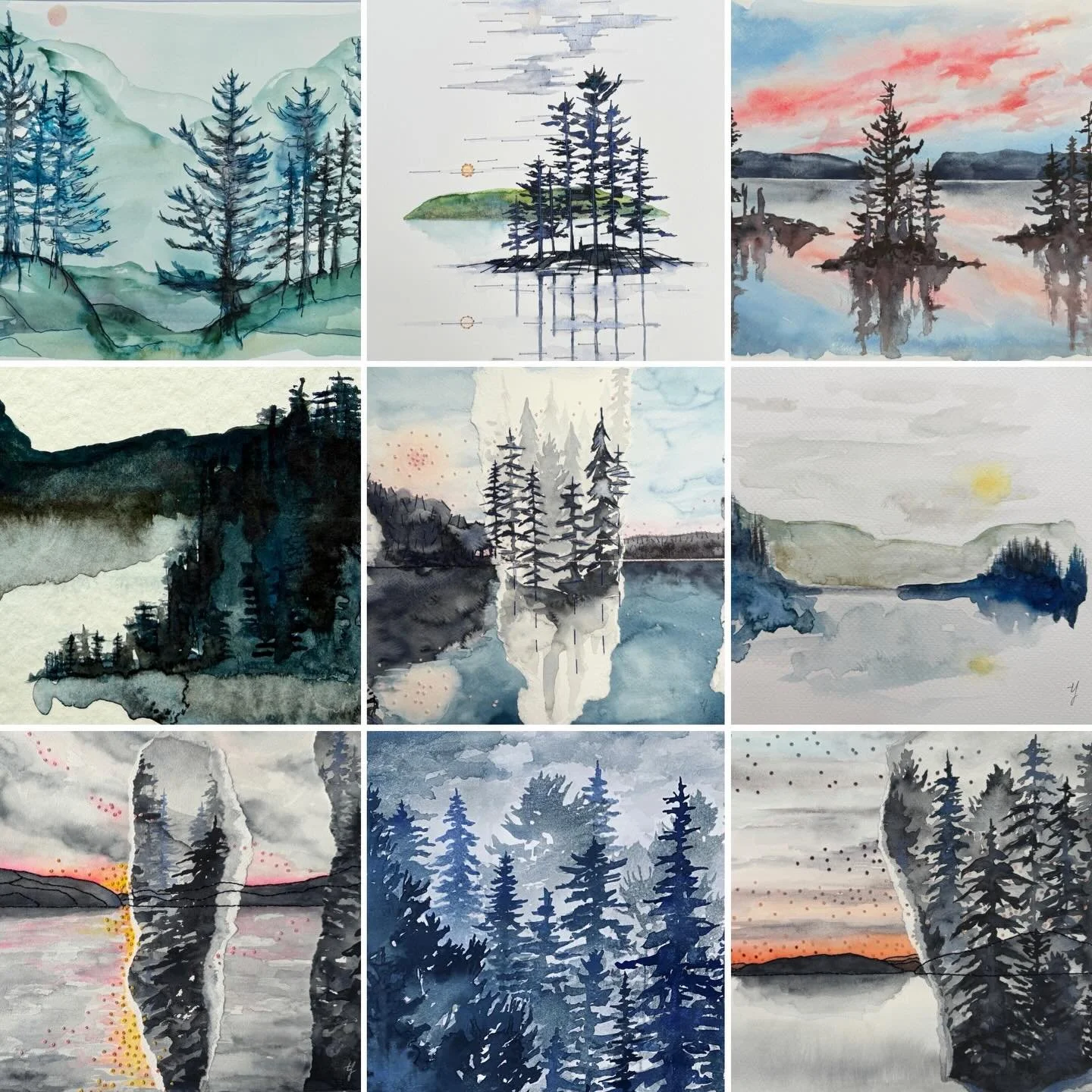 A May Day art refresh @musegallerycafe in beautiful Bancroft, Ontario. We had every kind of weather today to greet this new month and full moon. If you&rsquo;re in the neighbourhood, pop by and check out all the great art. Best coffee in town, too. ☺