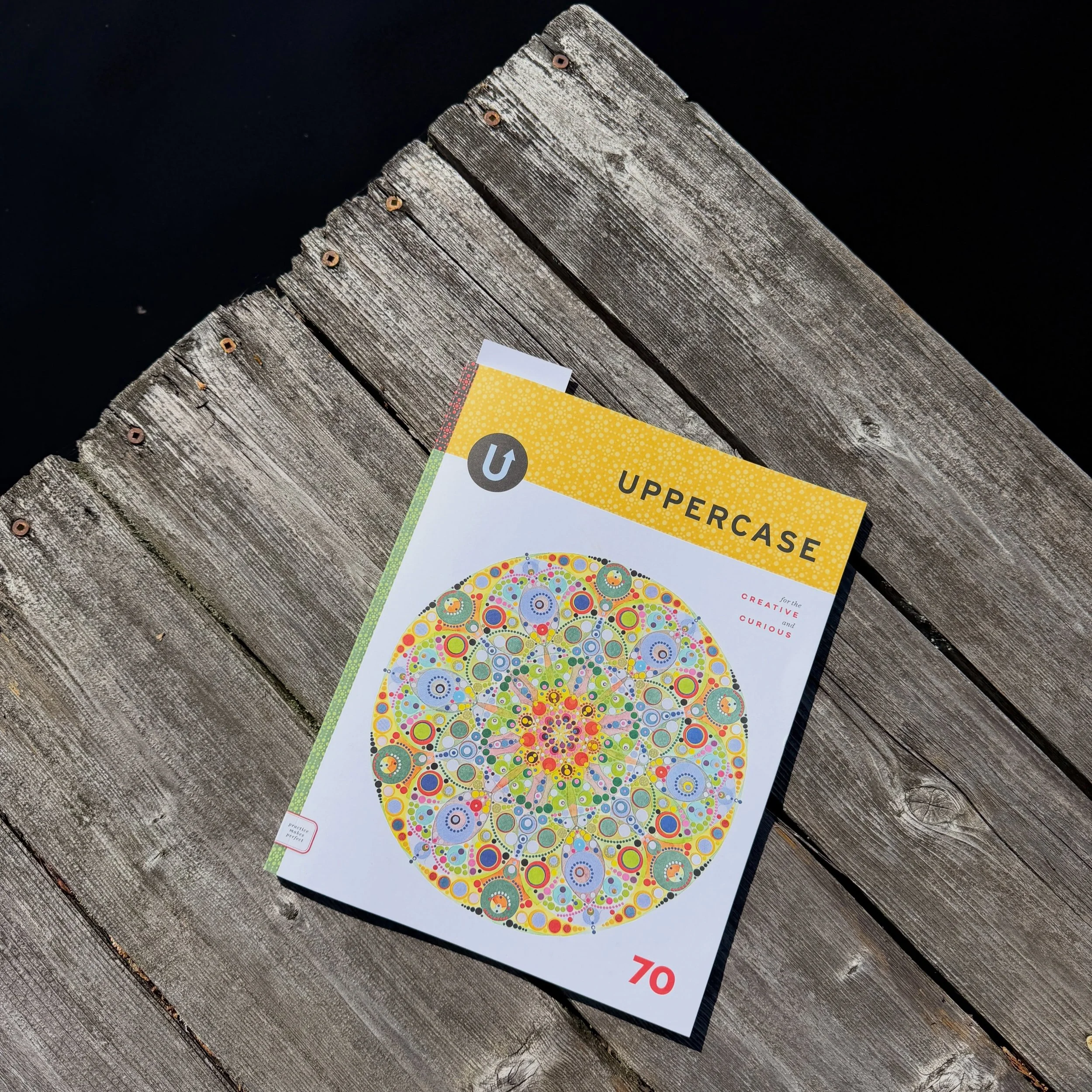 Circles! I hadn&rsquo;t quite realized how important circles have been for me in my work until I applied to Issue 70 of @uppercasemag &mdash; I was delighted to have &lsquo;portal&rsquo; included among the amazing creations in its pages. I was especi