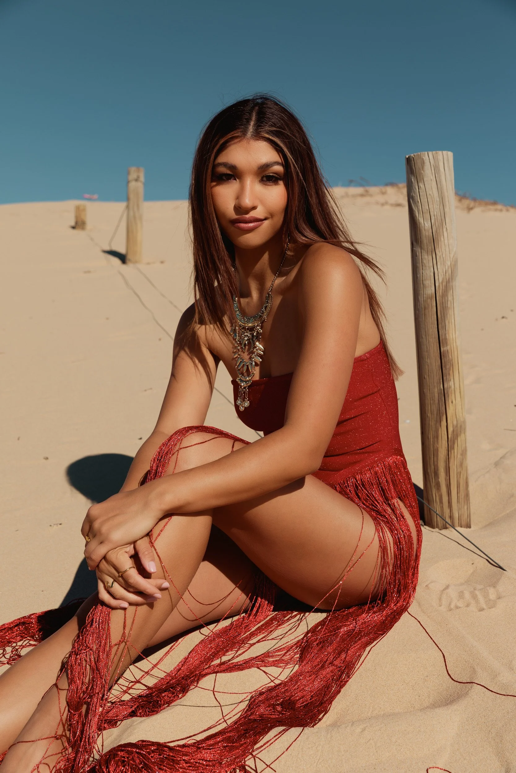 Sand dune photoshoot in Sydney 