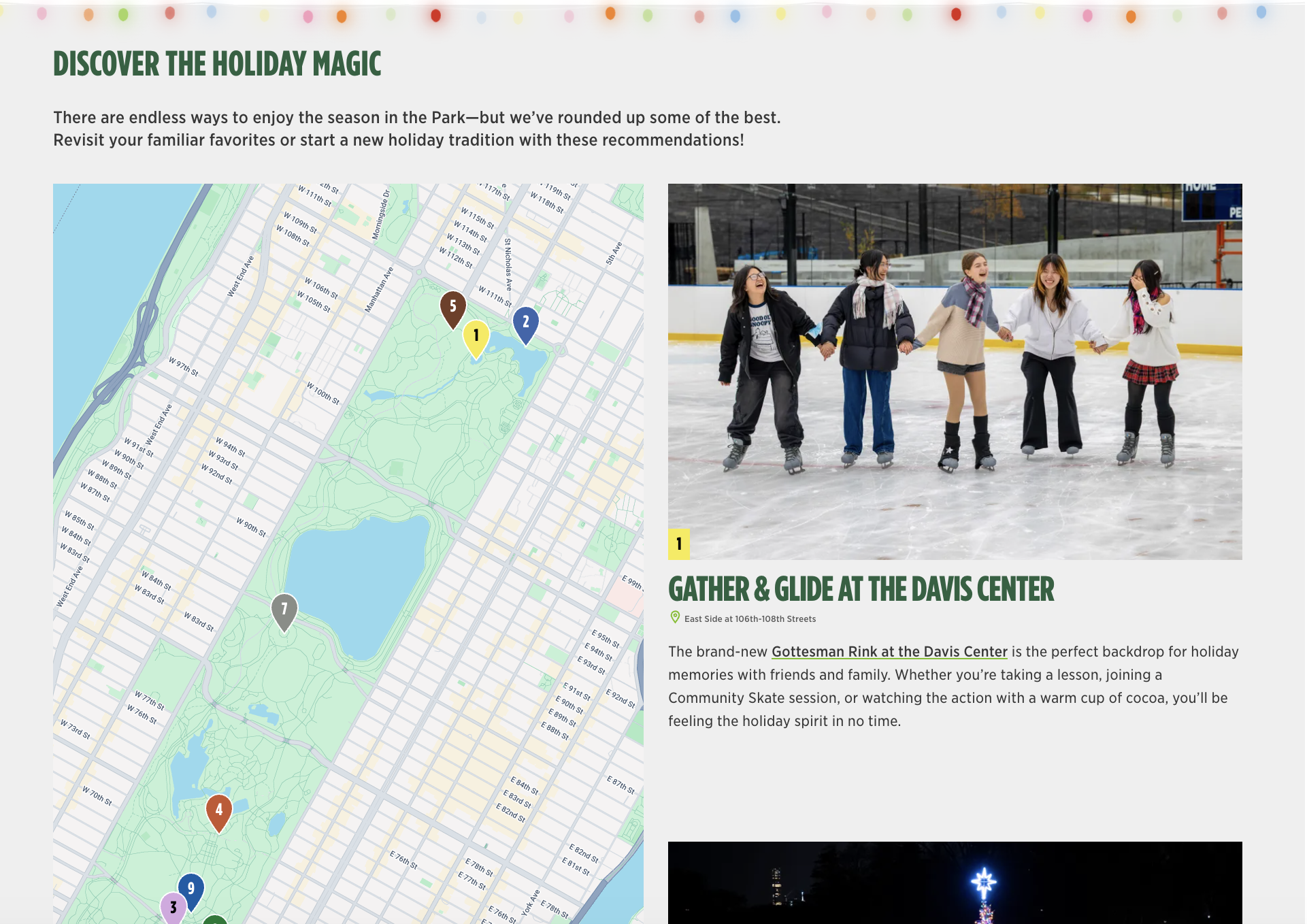 Holiday Guide webpage