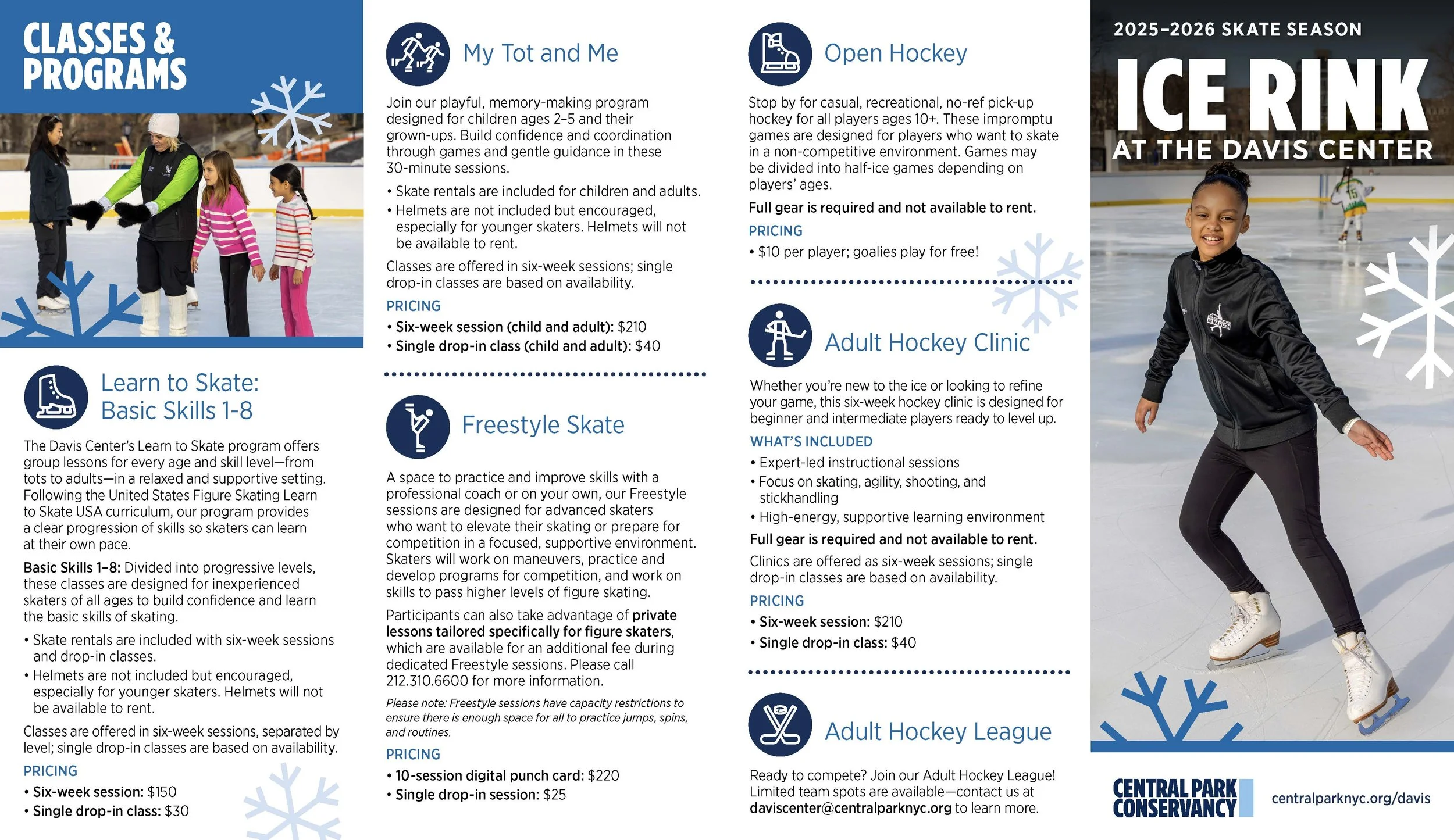 Skate season brochure