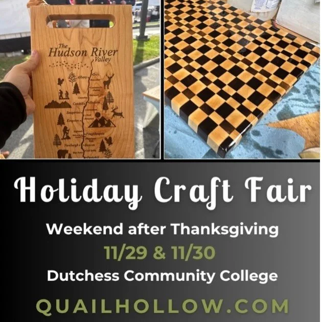 I&rsquo;ll be at the Dutchess Community College Holiday Craft Fair this weekend!
🗓 Nov 29 &amp; Nov 30
📍 Dutchess Community College &ndash; Falcon &amp; Drumlin Halls
Hosted by Quail Hollow Events

This is one of the Hudson Valley&rsquo;s best hand