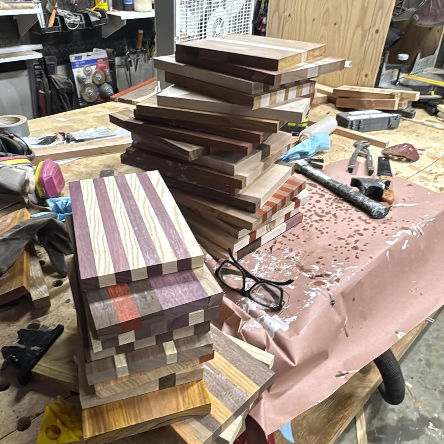 18 small cutting boards and 11 cheese slicers,,, I should be good for awhile