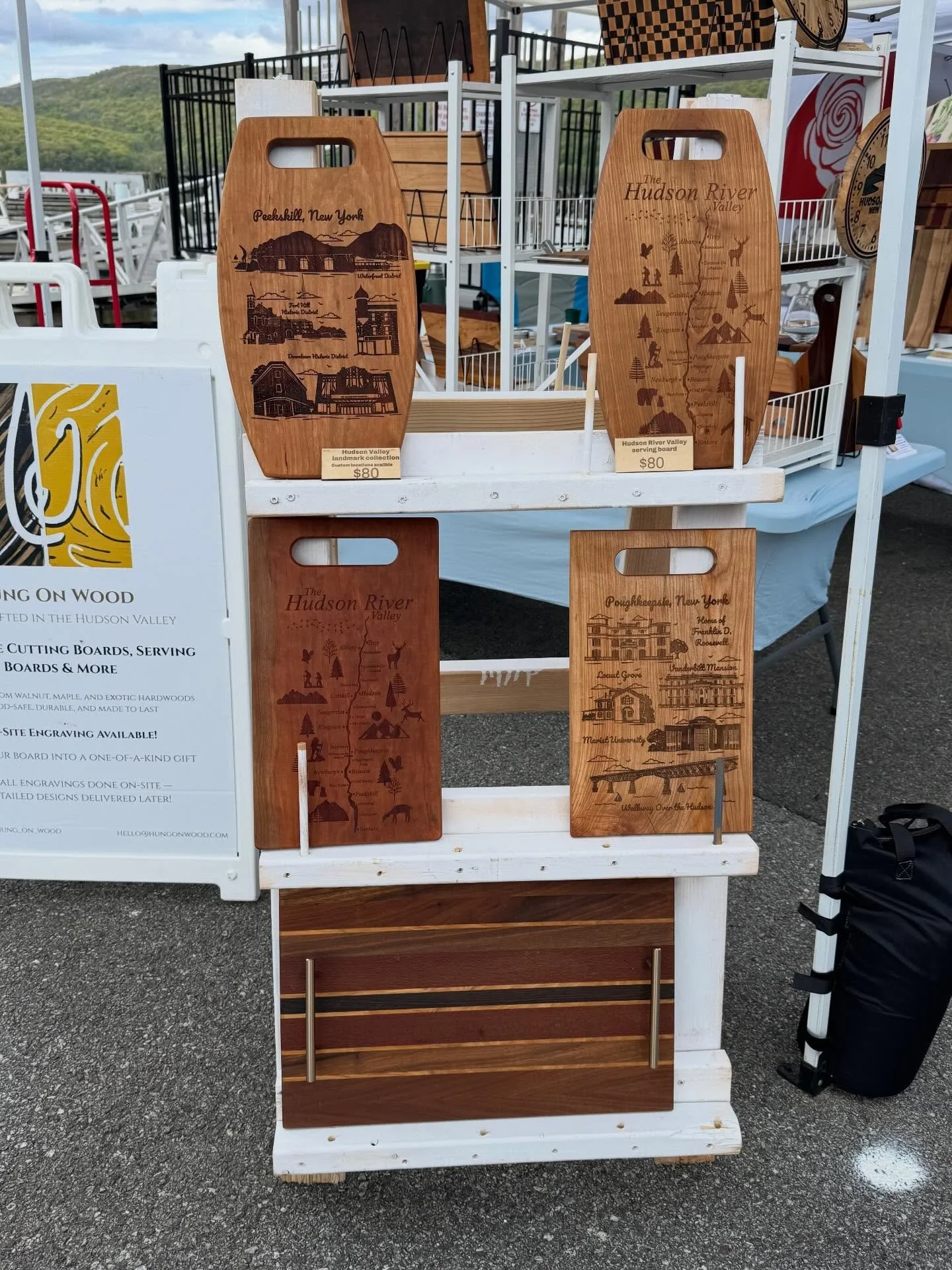 All set up for Hops On The Hudson today