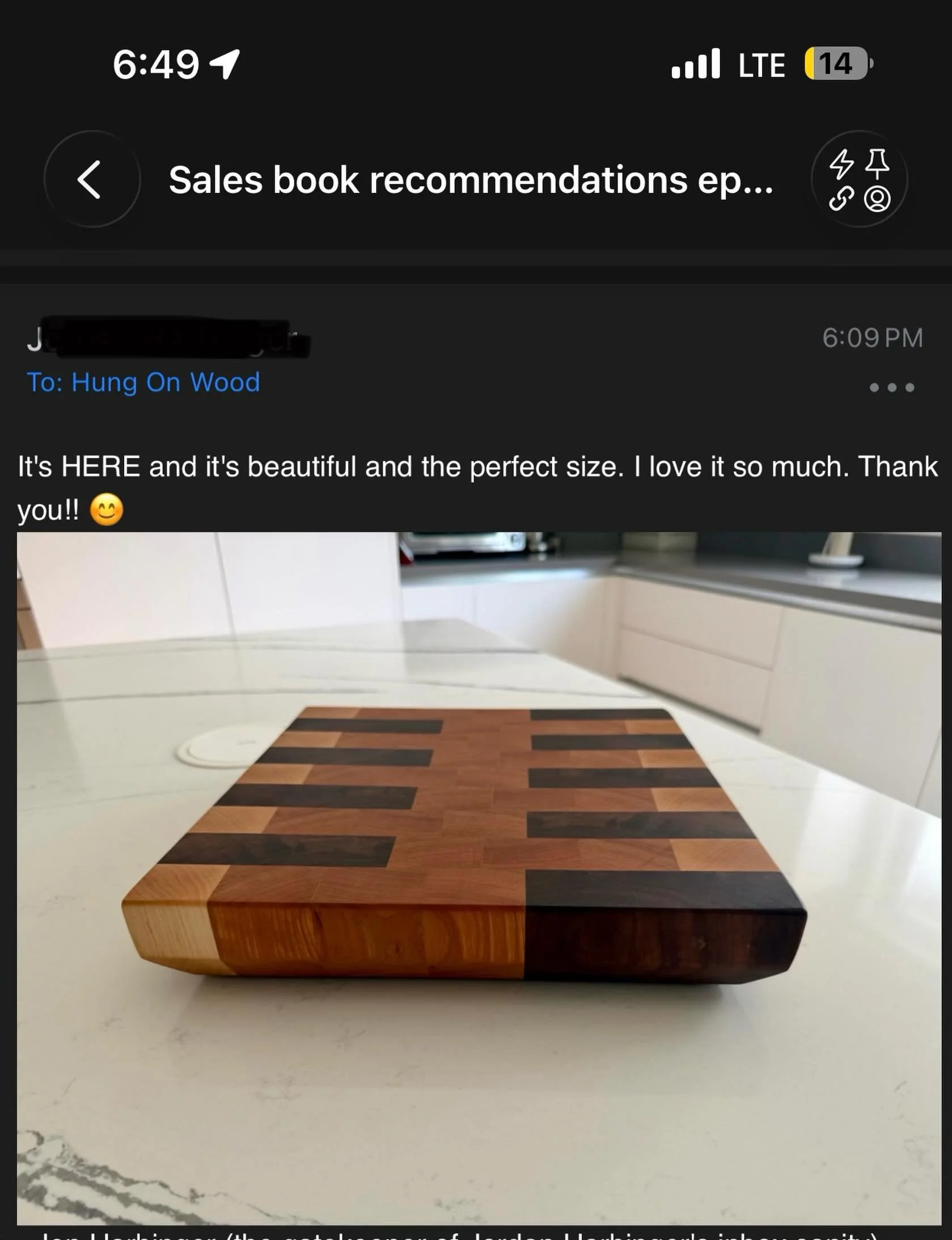 Yay! A happy customer