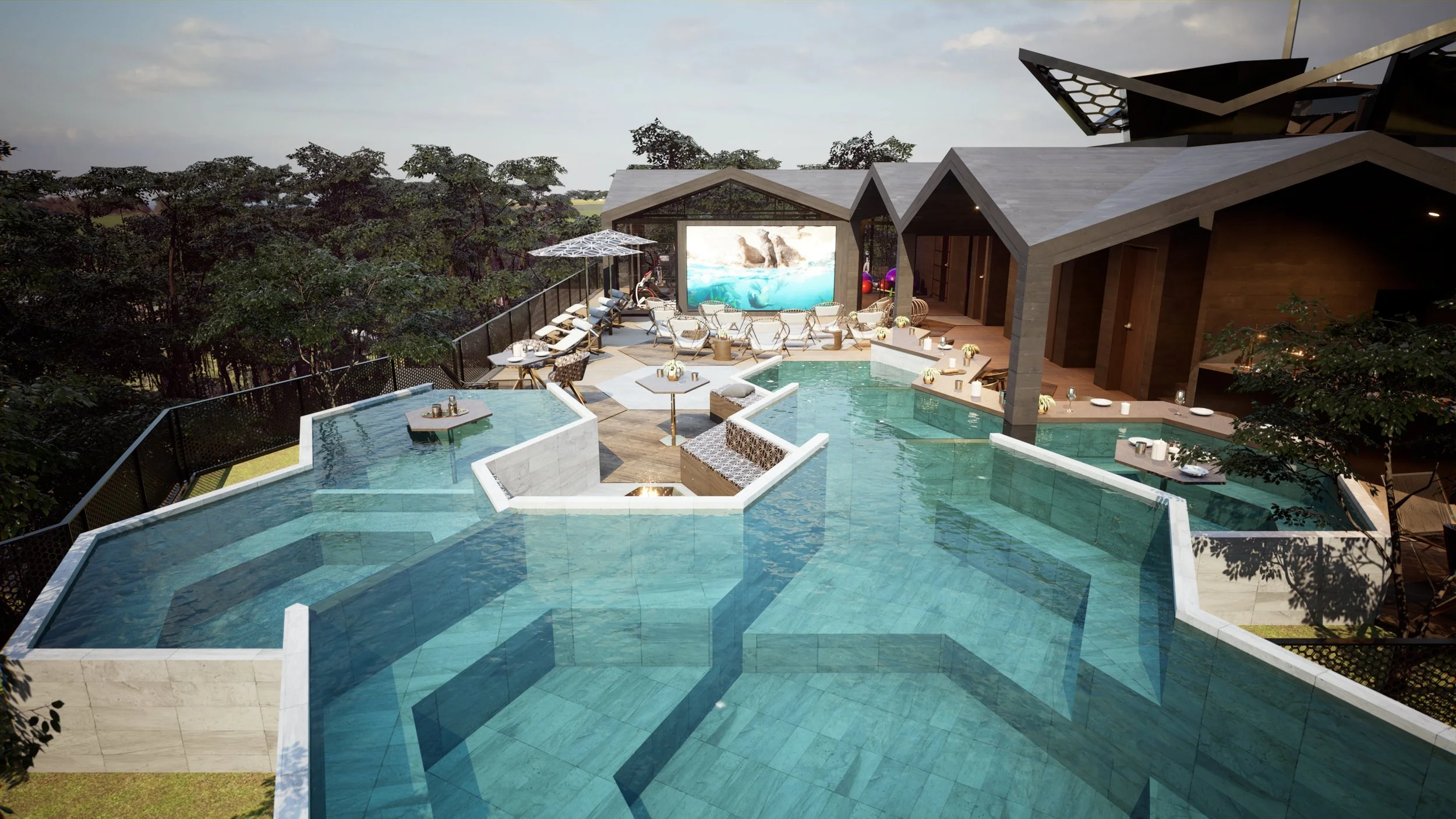Unique Beehive Architecture with Great Amenities