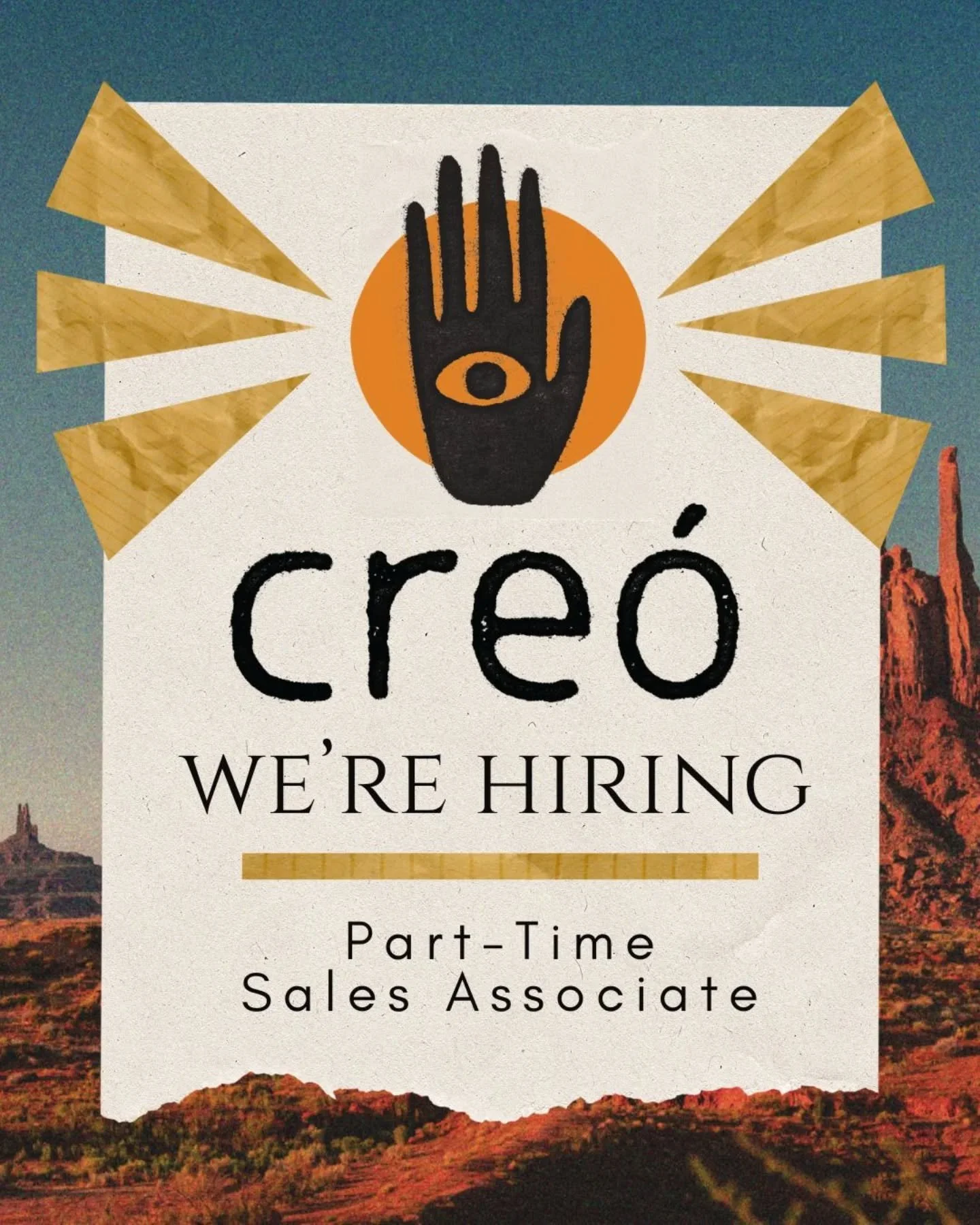We're hiring ✨

Cre&oacute; is an intentional third space rooted in curiosity, growth, and creative wellness in its many forms. Our community events spark connections, our workshops craft new forms of expression, and our mercantile offers all the too