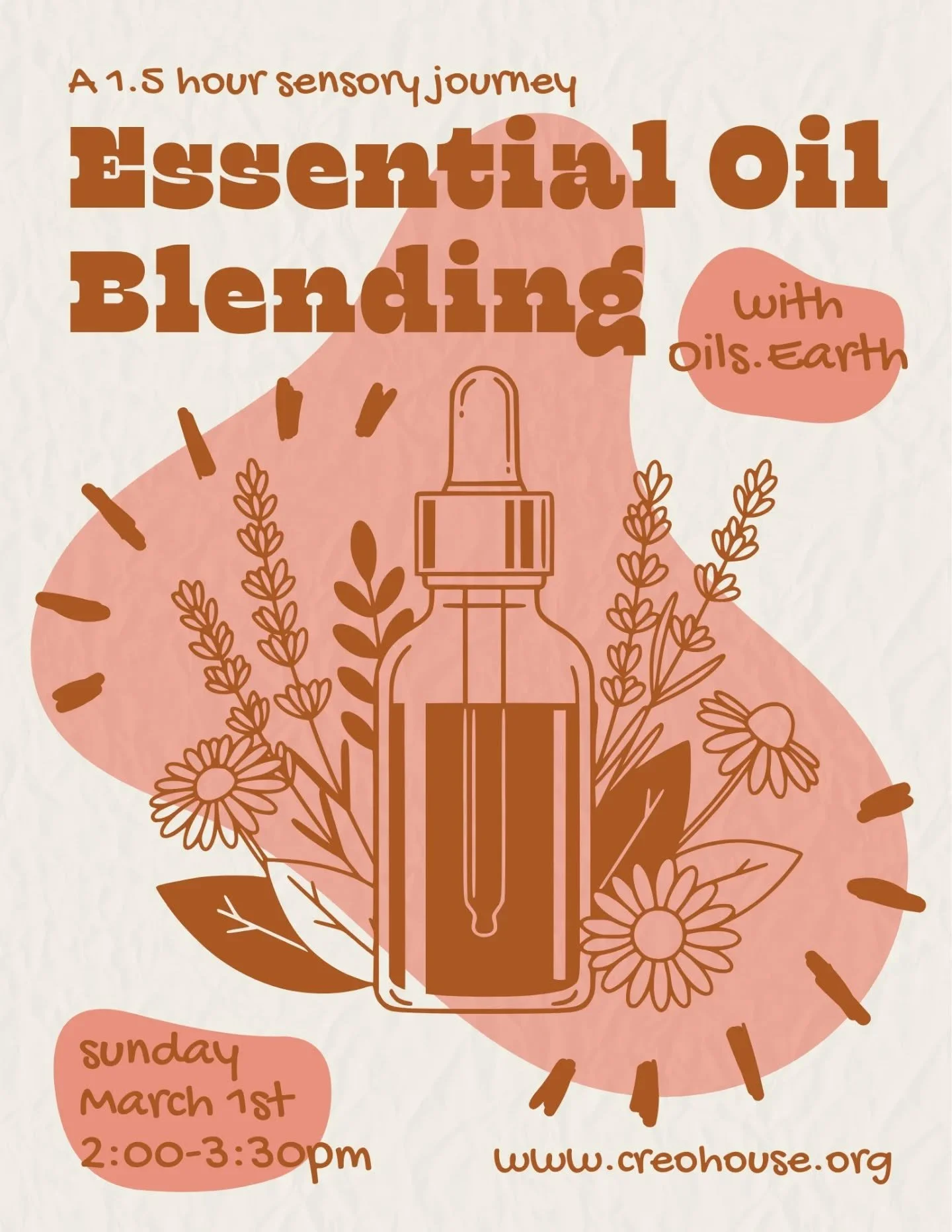 Spots are filling up fast for our Essential Oil Blending class! 🪔✨

Hosted by Oils.Earth this direct, embodied experience will help you discover which scents are calling to you, and how to blend them into unique aromatic companions designed to suppo