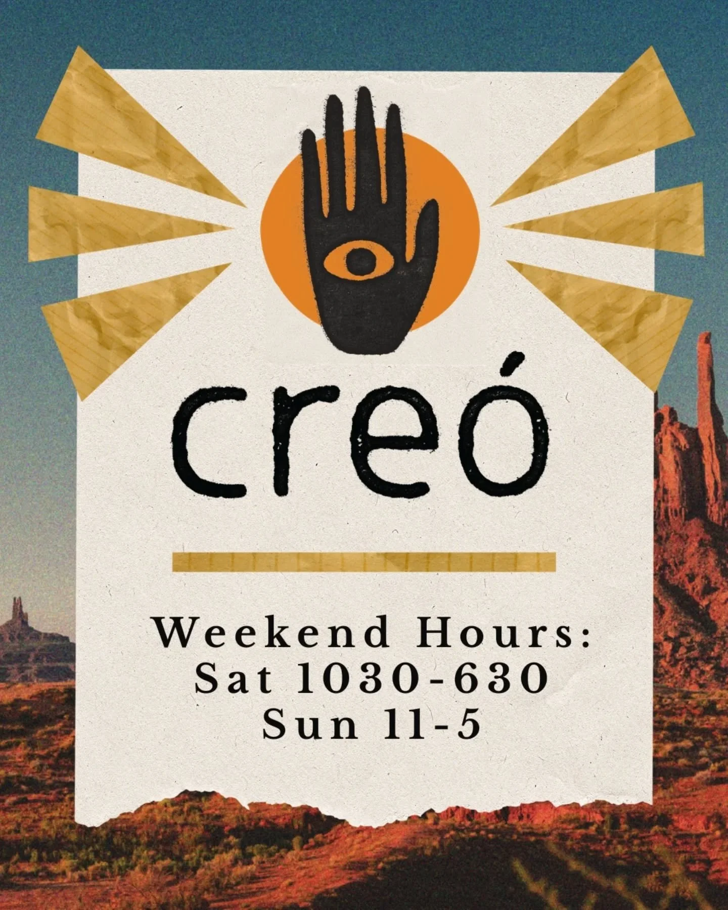 Looks like we're in for a hot rainy weekend 🌡️🌧️

If you're staying in, make sure to stop by Cre&oacute; first! Grab a new book to read yourself or to someone special, a stack of vinyl to bring a fresh soundtrack to whatever project you're tackling