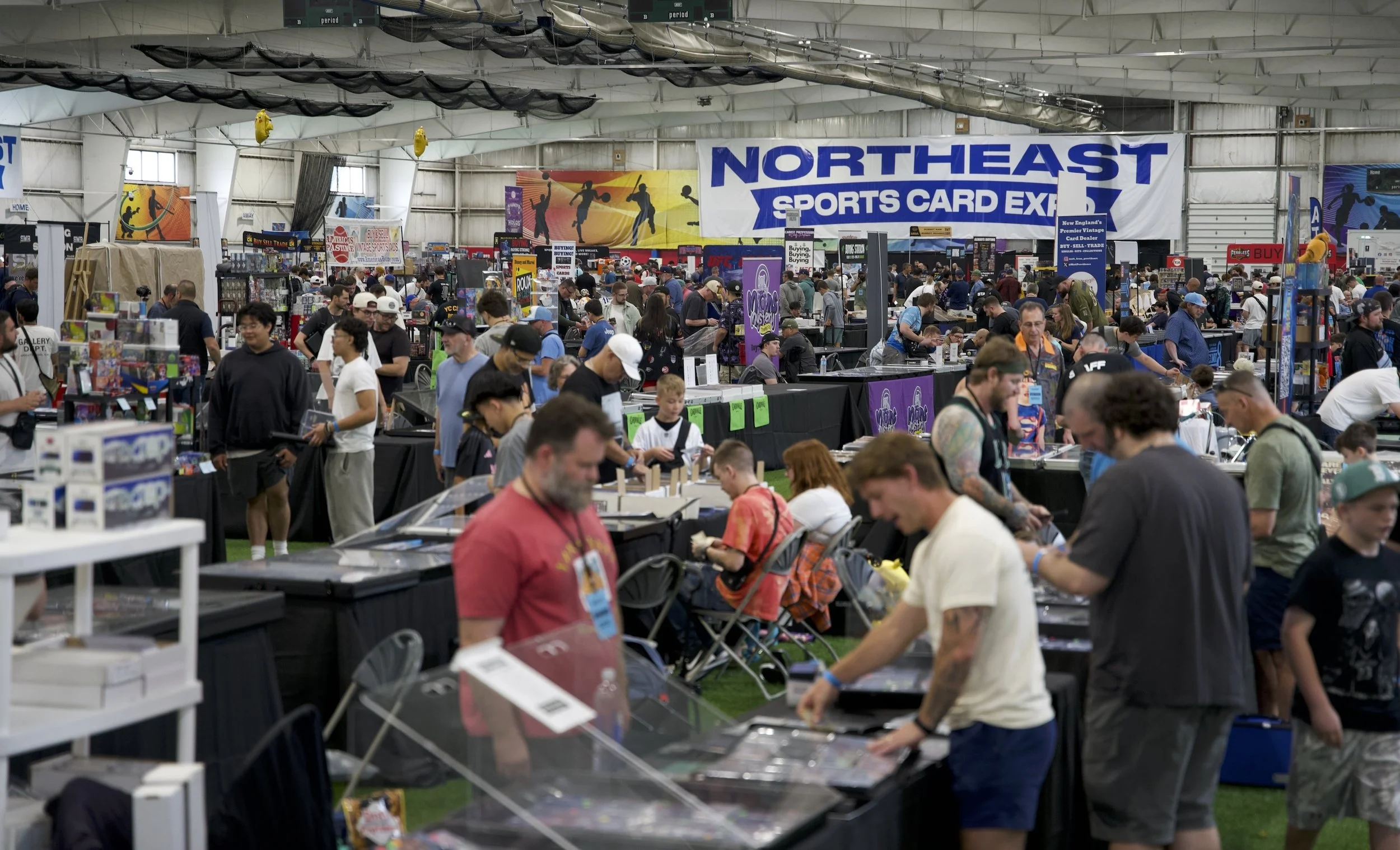 Attendees on the show floor