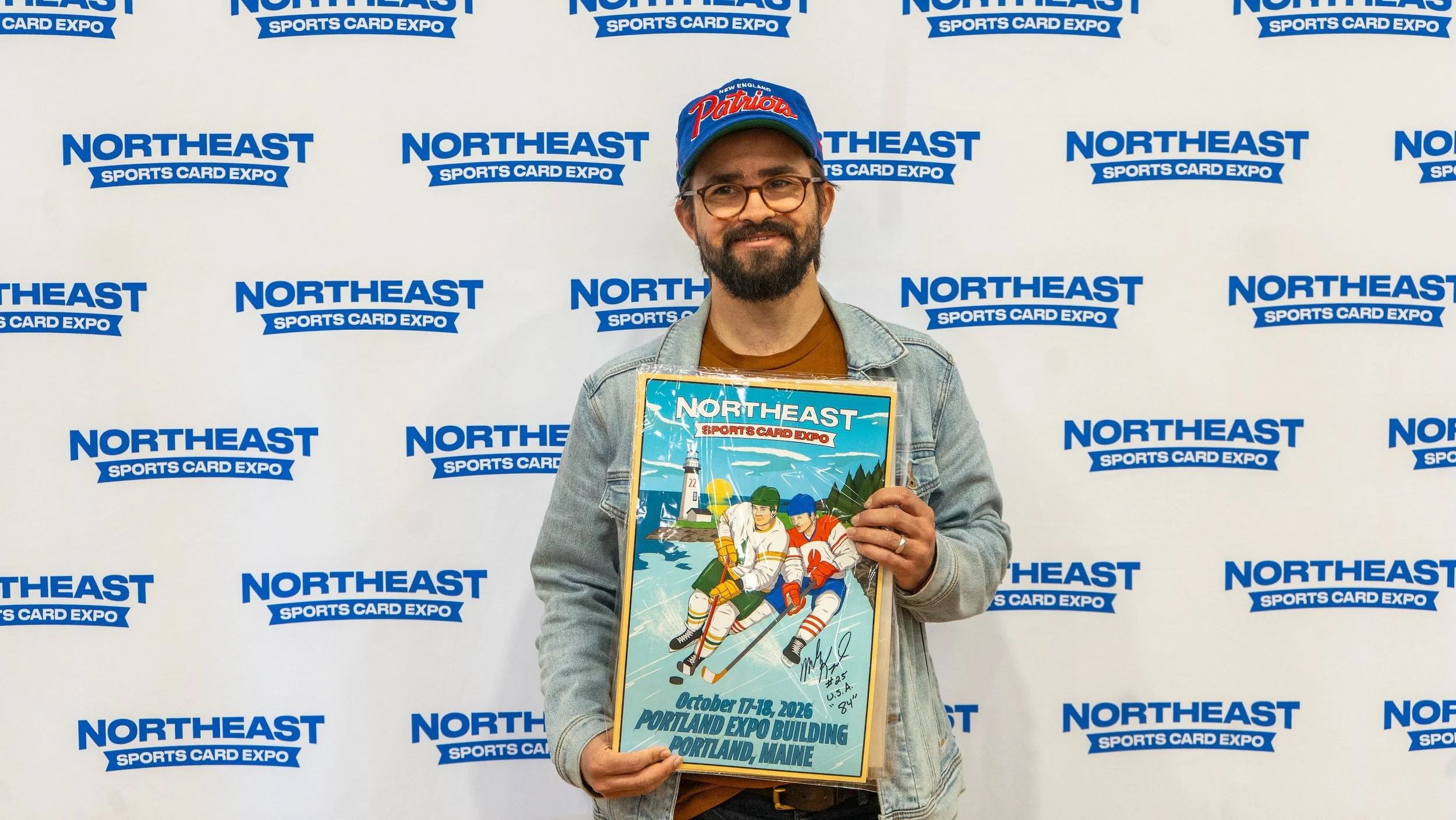 Poster artist Max Erwin with his official show poster