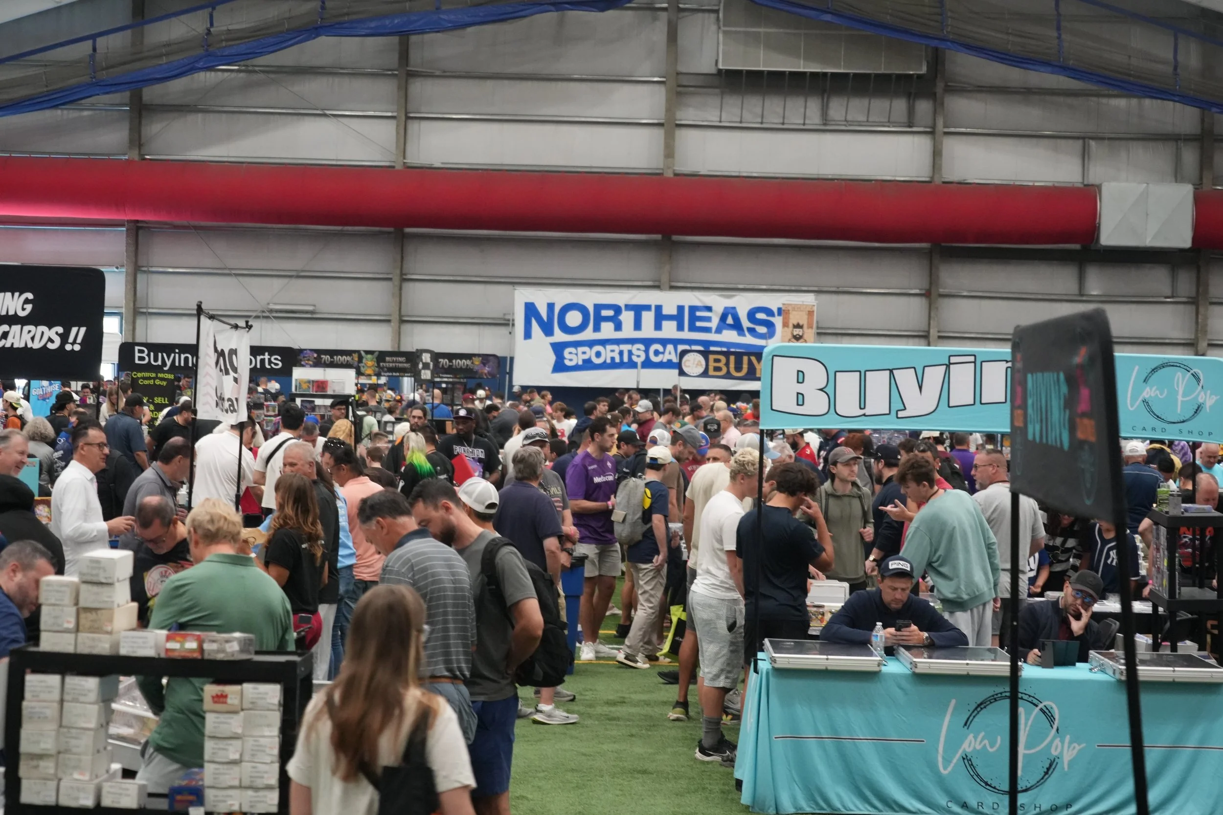 Attendees at the Northeast Sports Card Expo in Stamford, Connecticut