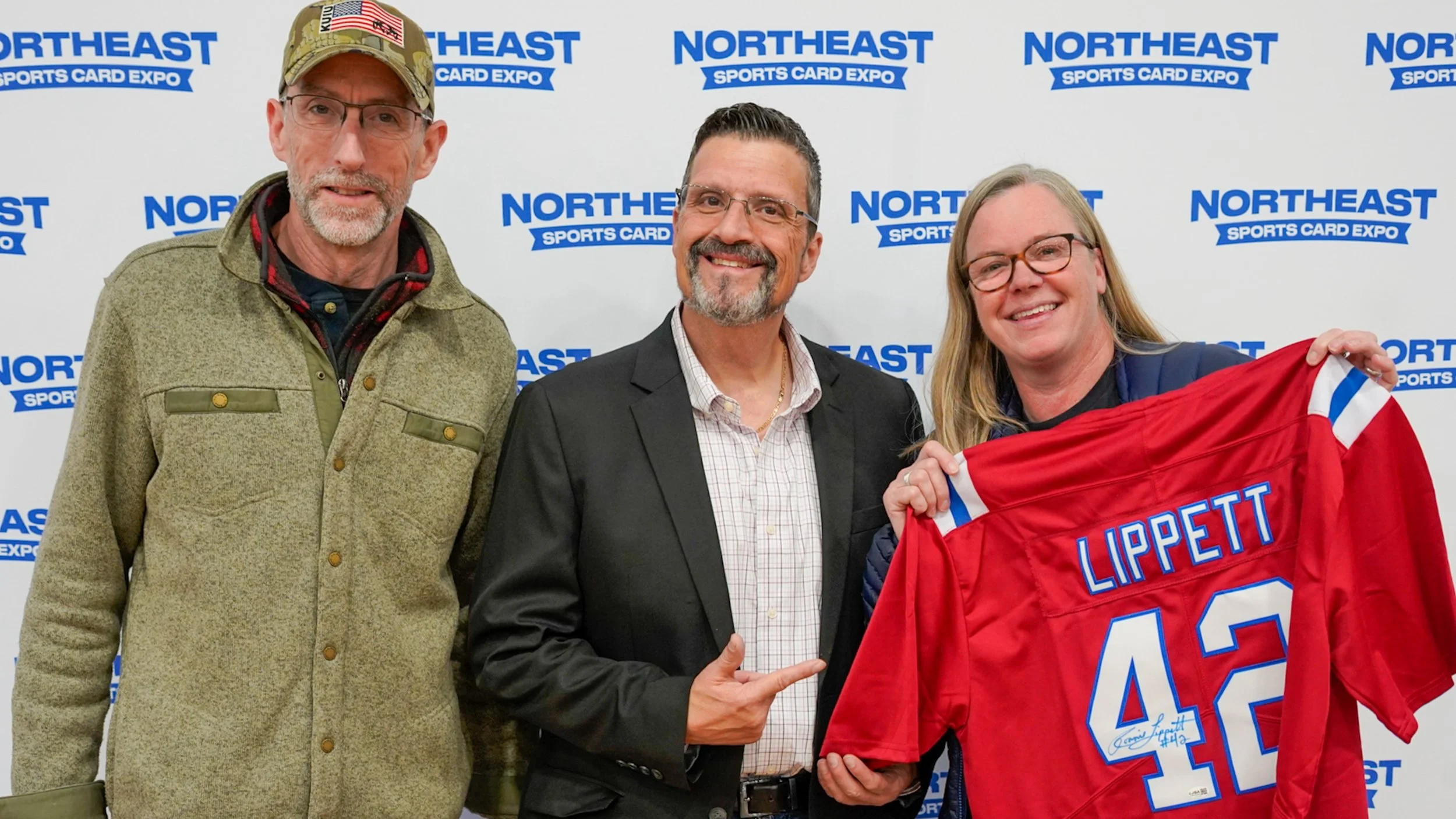 Event Host Rich Palladino with raffle winners