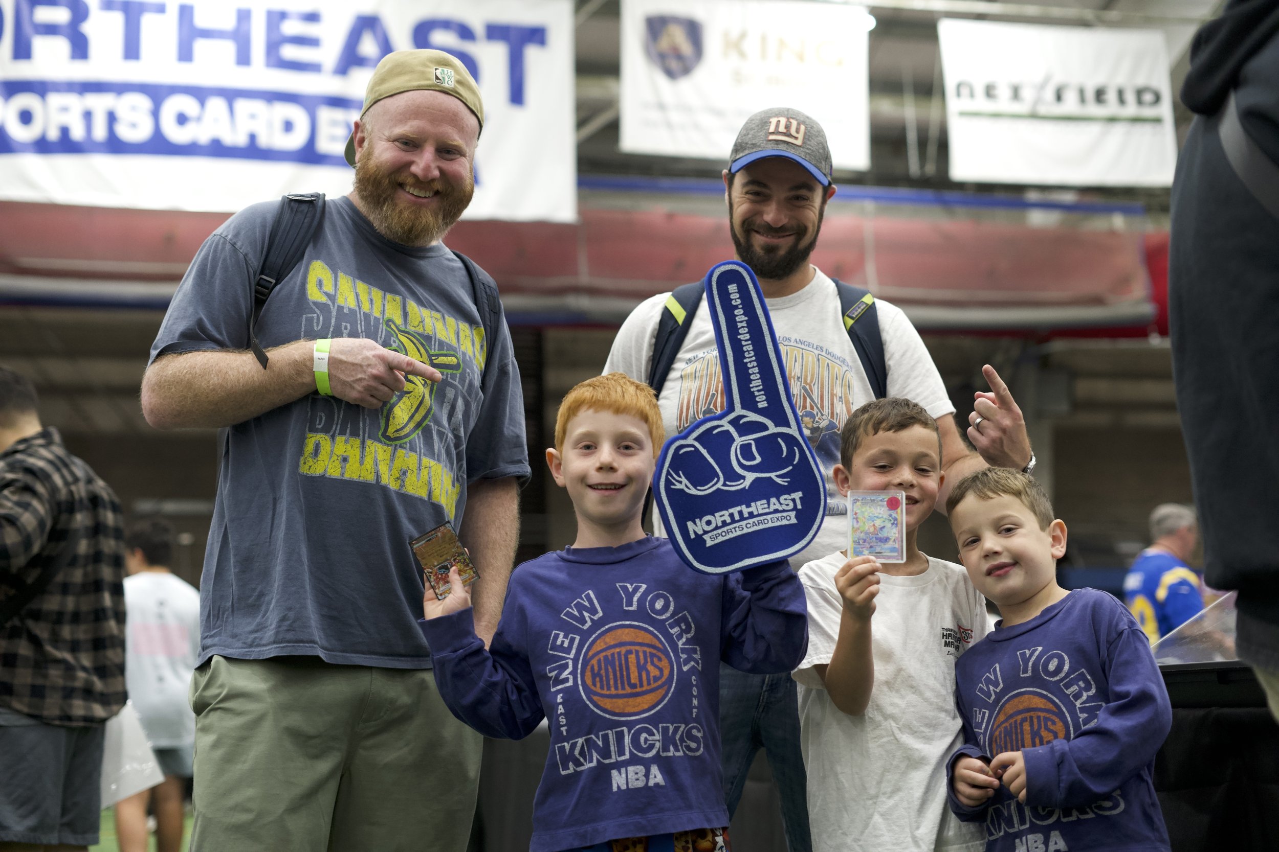 Attendees at the Northeast Sports Card Expo in Stamford, Connecticut