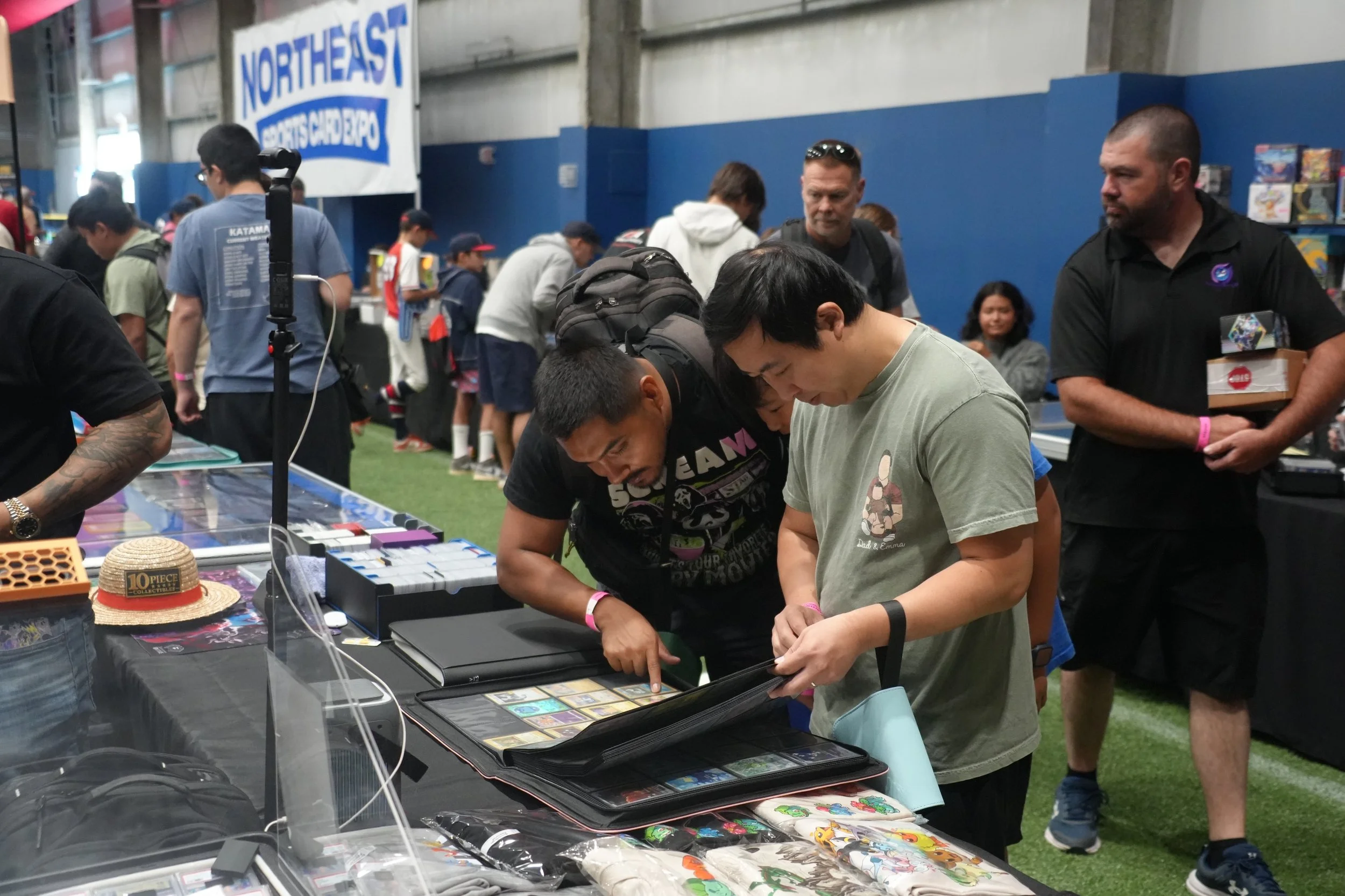 Attendees at the Northeast Sports Card Expo in Stamford, Connecticut