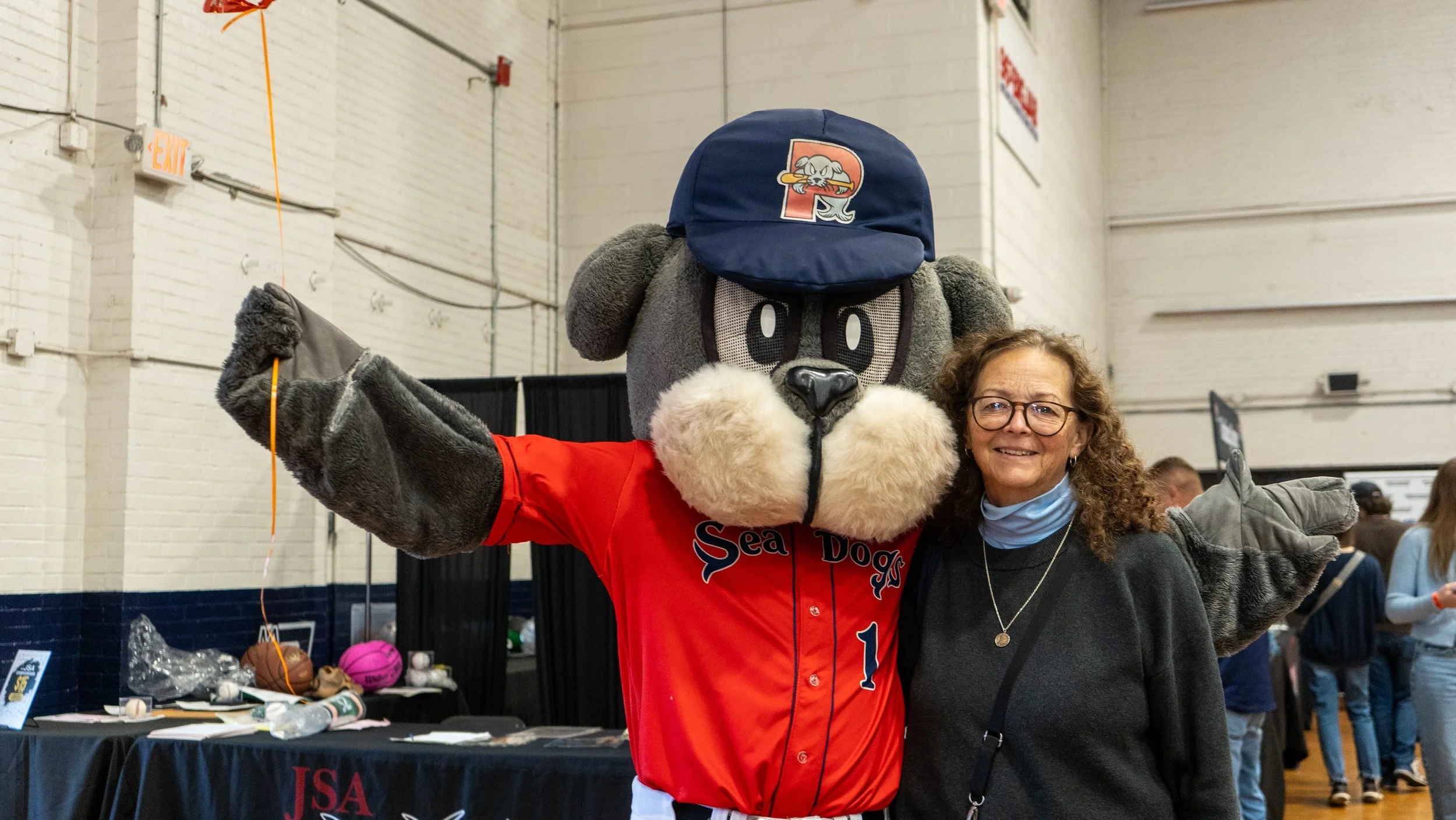 Portland Sea Dogs mascot Slugger