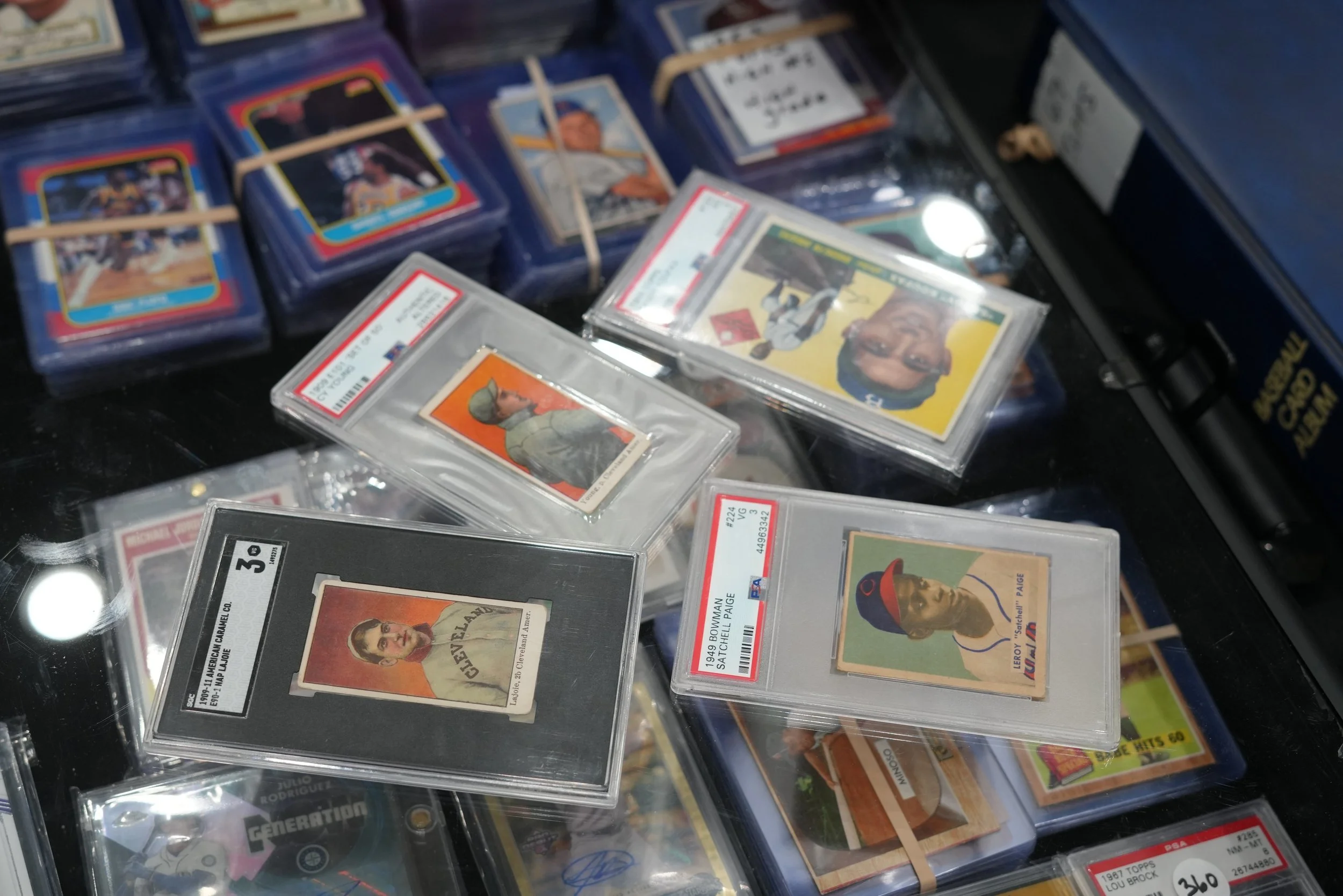 A vendor table at the show