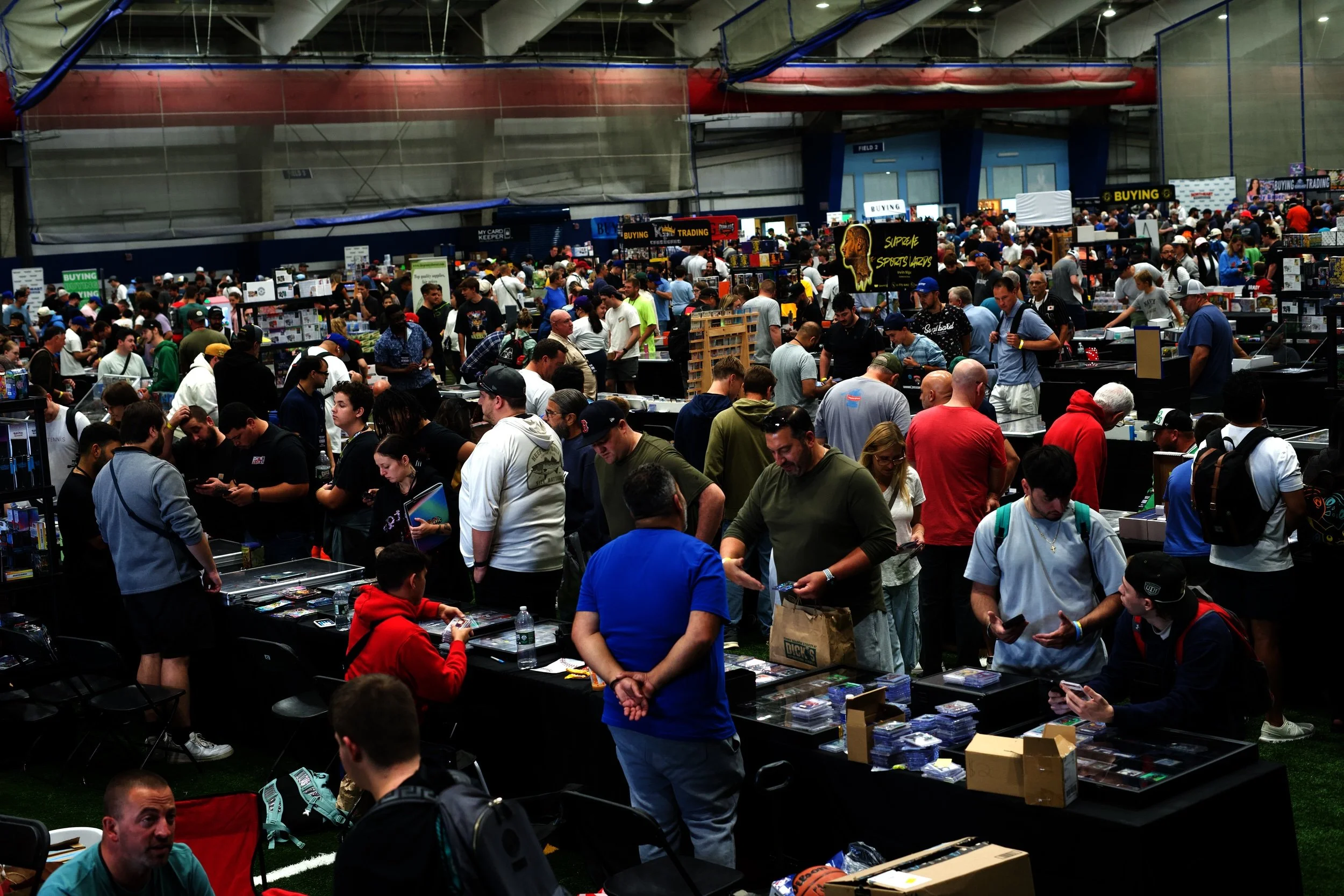 Attendees at the Northeast Sports Card Expo: Stamford 2025